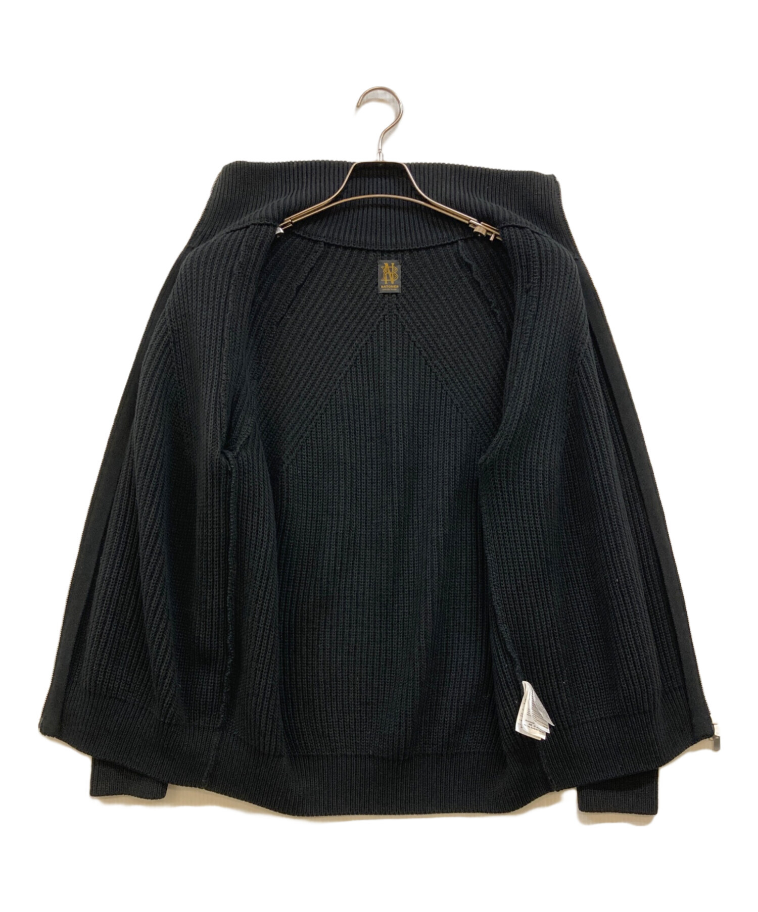 中古・古着通販】BATONER (バトナ―) COTTON SIGNATURE DRIVERS KNIT