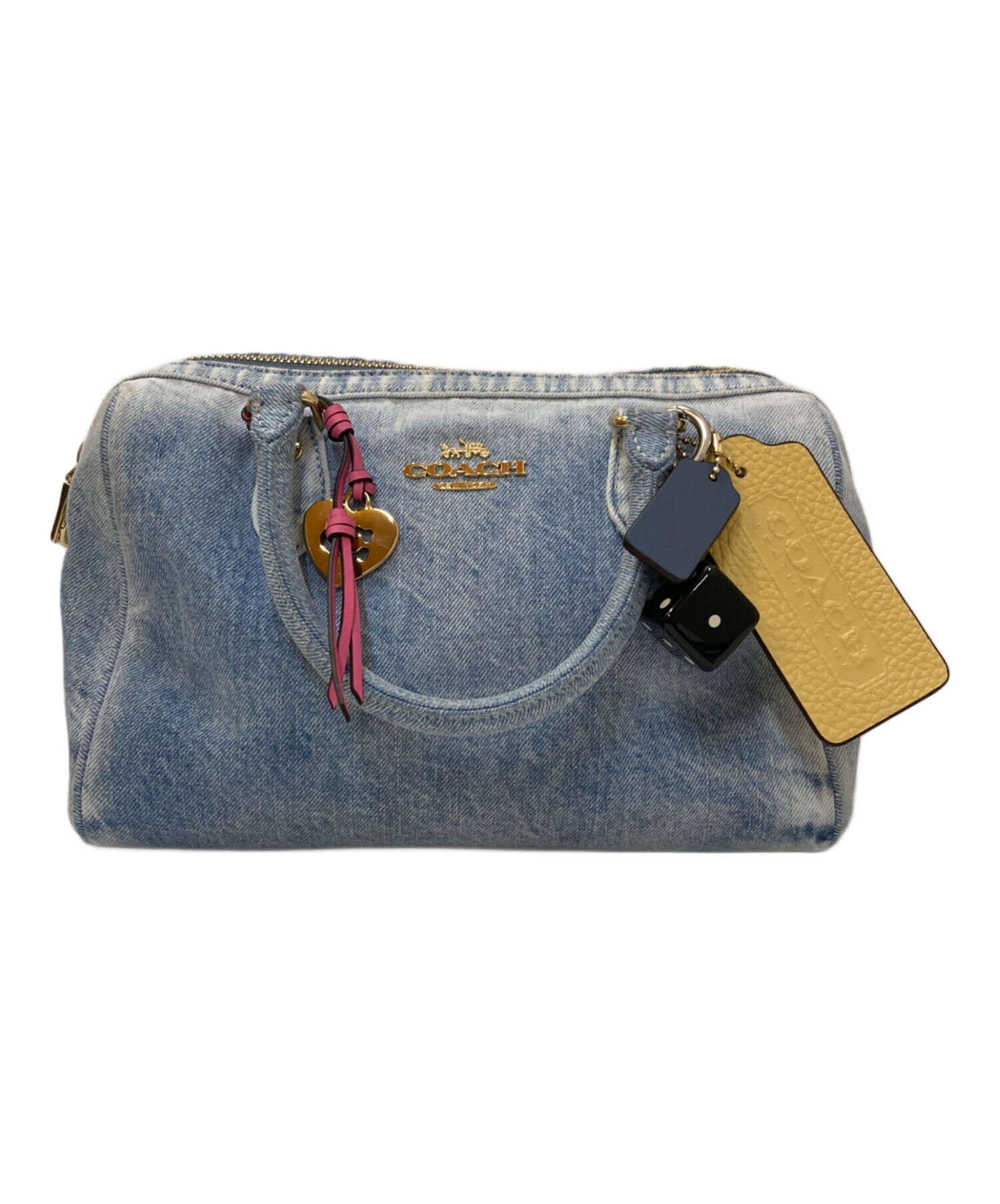 中古・古着通販】COACH (コーチ) デニム サッチェルバッグ インディゴ