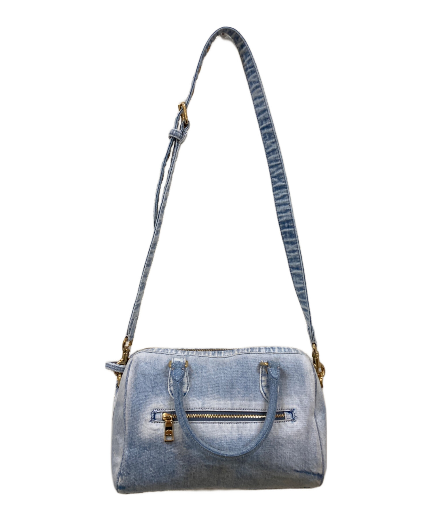 中古・古着通販】COACH (コーチ) デニム サッチェルバッグ インディゴ 