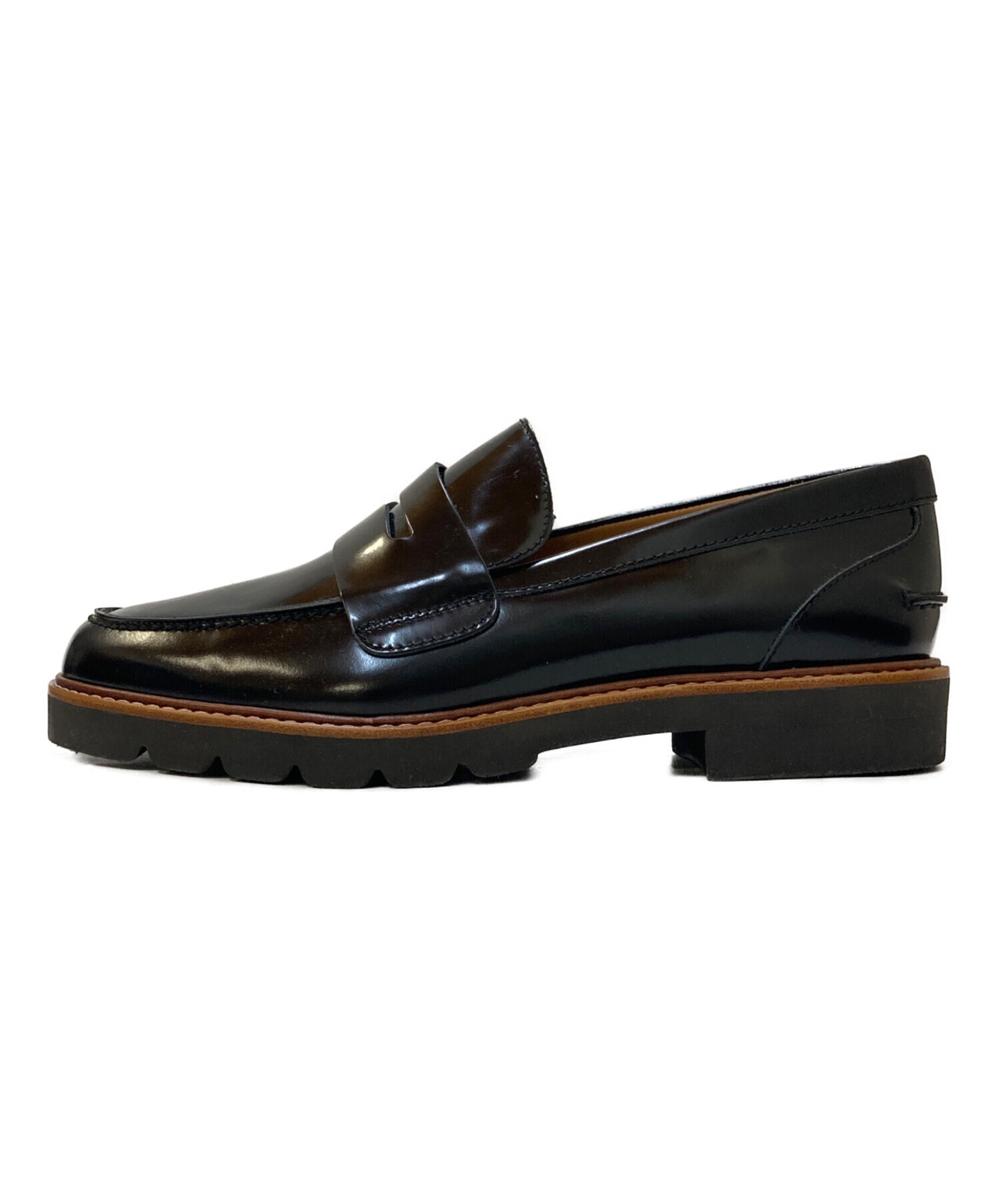 中古・古着通販】COACH (コーチ) ローファー ブラック サイズ:8D