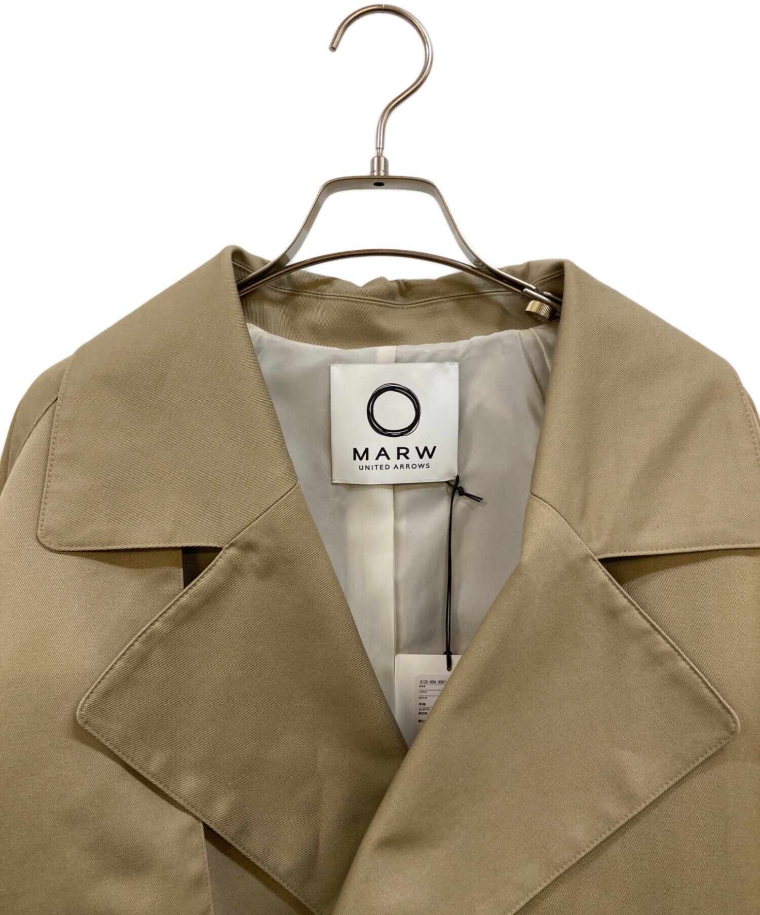 MARW UNITED ARROWS 25SSショートトレンチ 中古・古着通販】MARW UNITED ARROWS (マルゥ ユナイテッドアローズ
