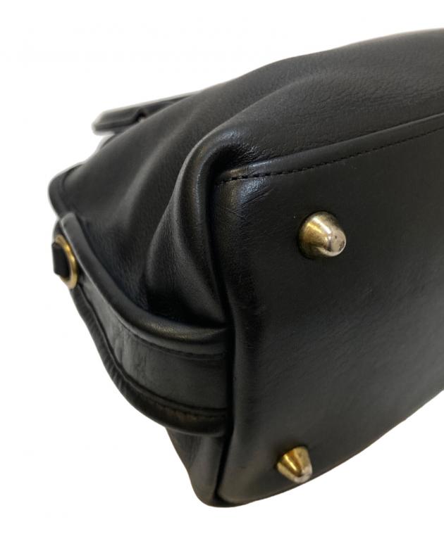 中古・古着通販】COACH (コーチ) レザーハンドバッグ ブラック
