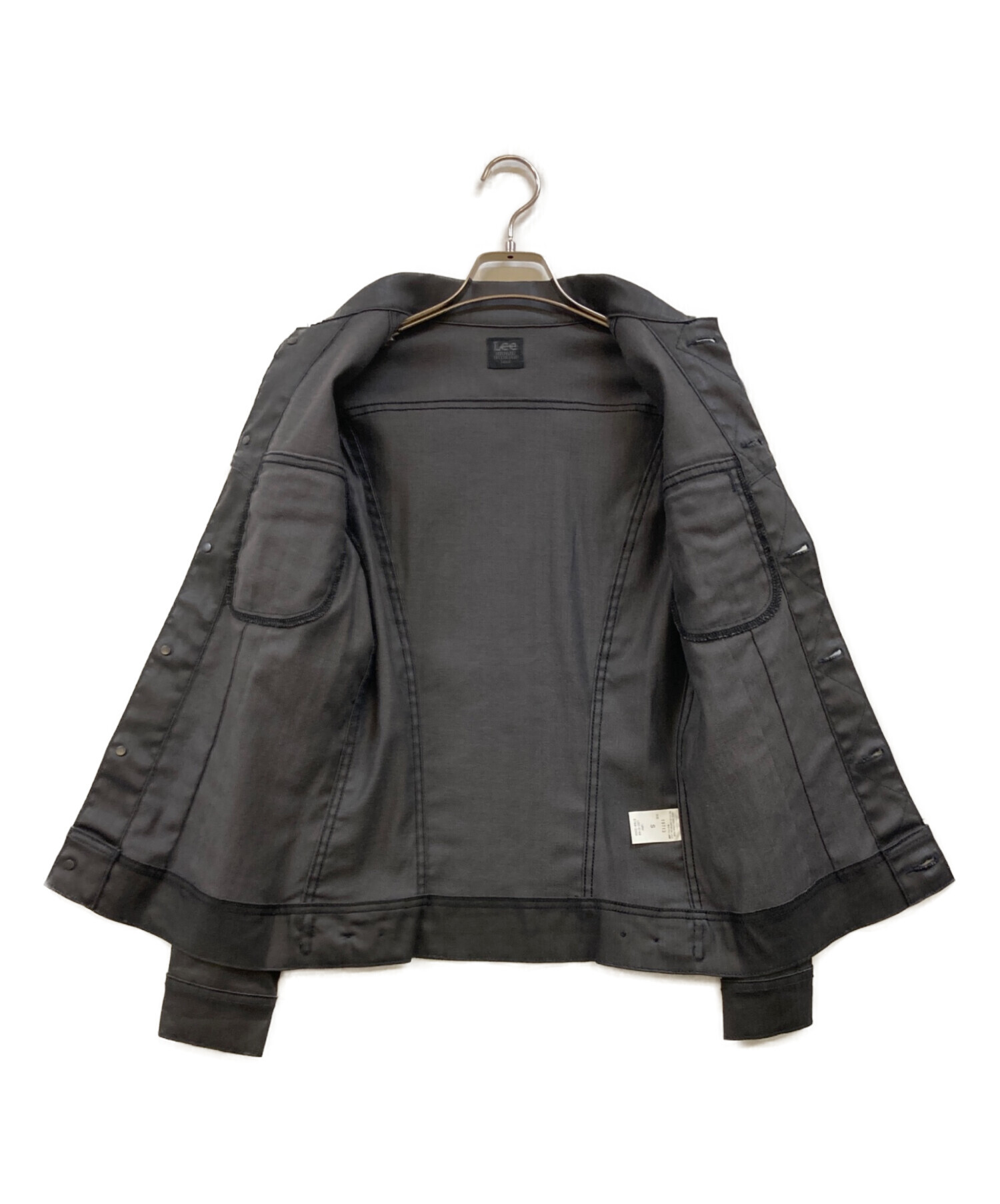 Lee コーティングジャケット ブラック Mサイズ 中古・古着通販】LEE (リー) BRAVE RIDERS コーティングデニム
