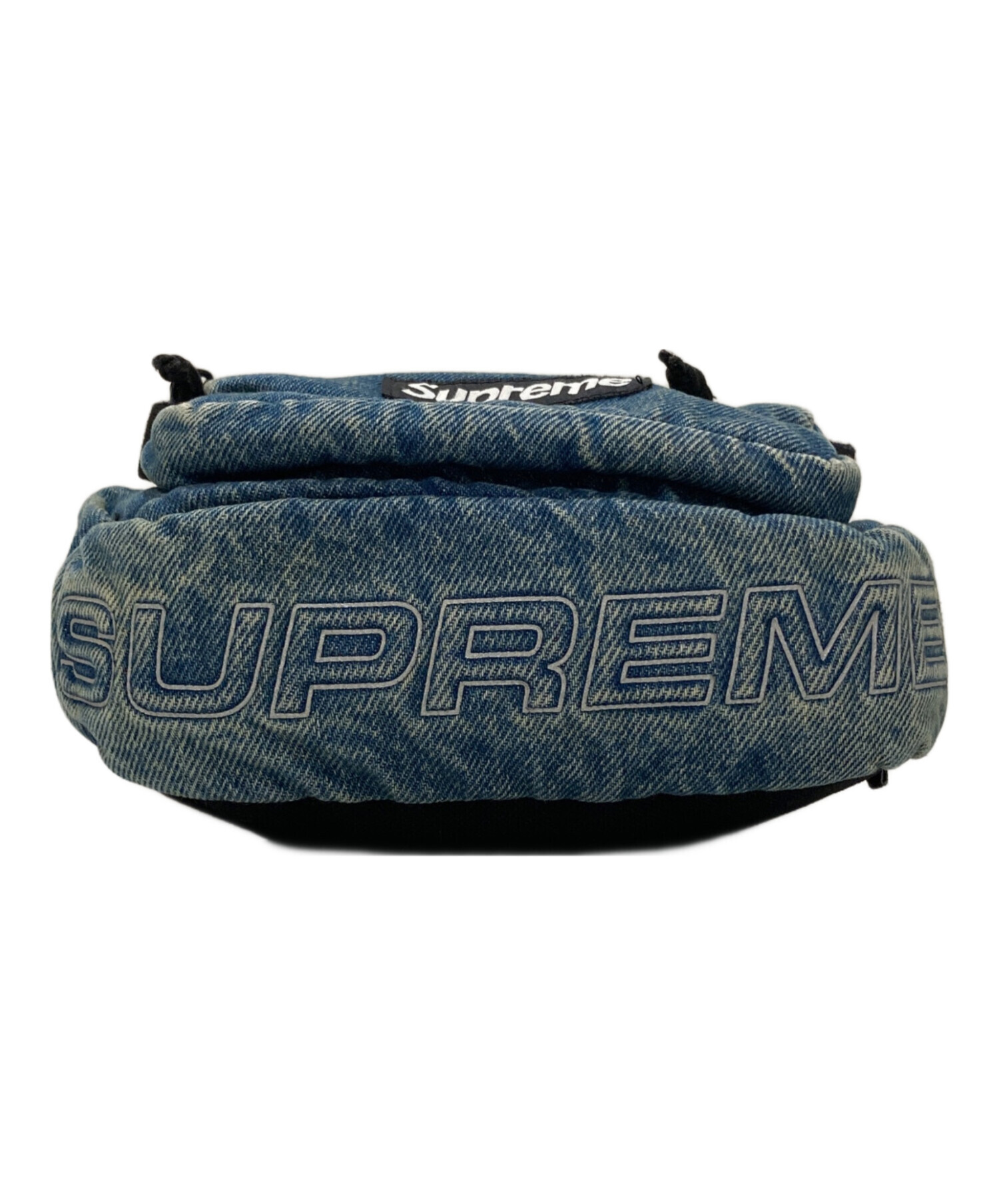 シュプリーム　ショルダーバッグ　総柄 中古・古着通販】Supreme (シュプリーム) DENIM SHOULDER BAG ブルー