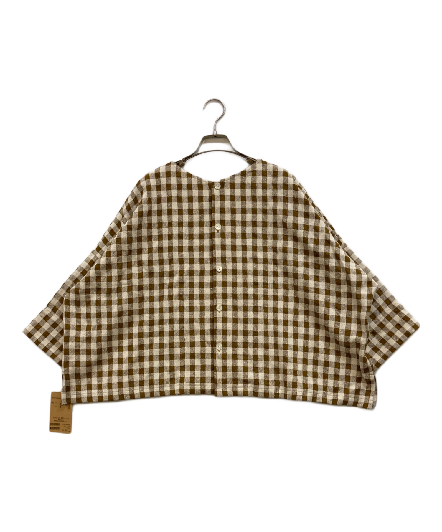 BEARDSLEY ギンガムスカート未使用 中古・古着通販】BEARDSLEY (ビアズリー) ブラウンギンガムチェック