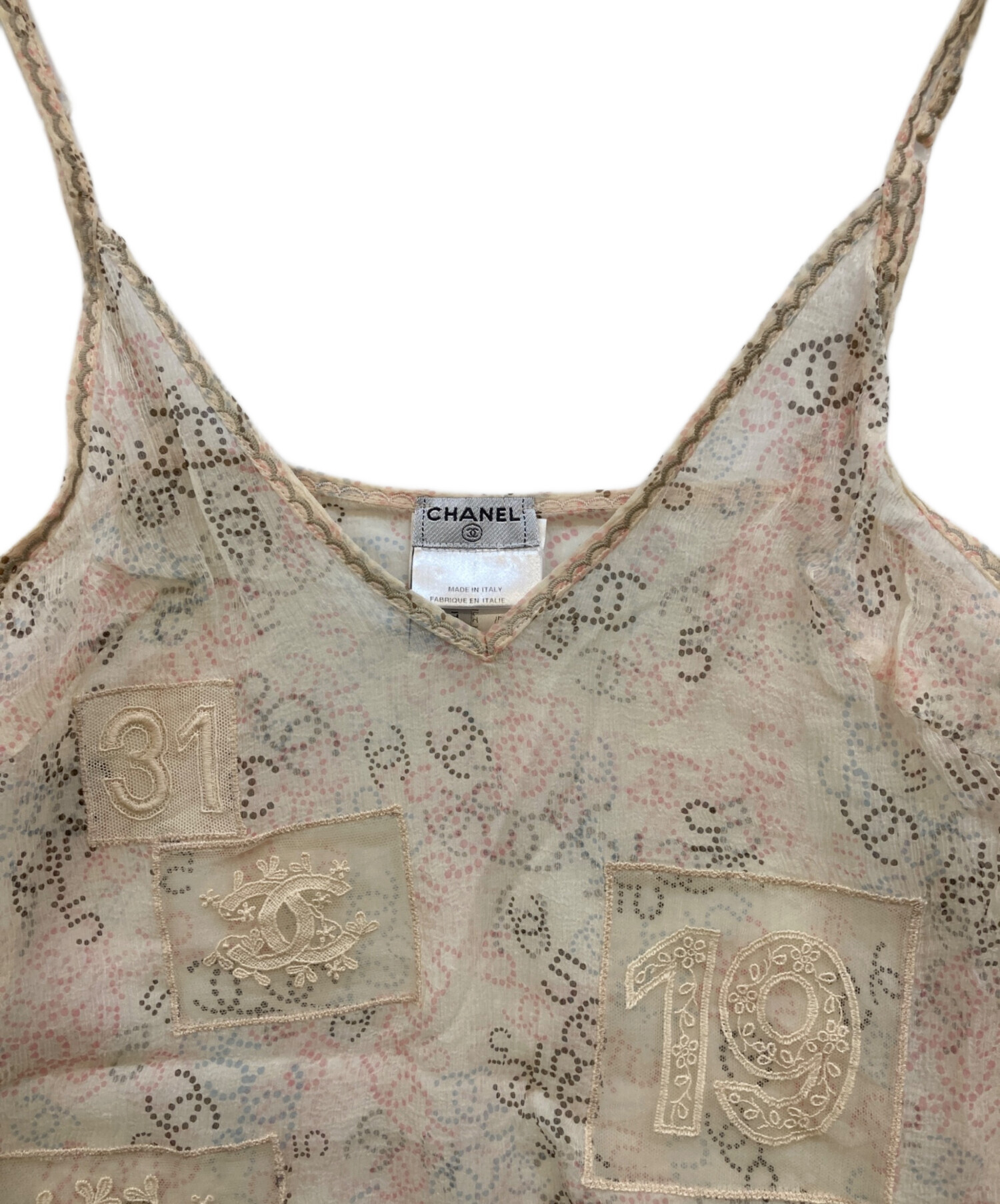 中古・古着通販】CHANEL (シャネル) ココマーク 総柄 レース