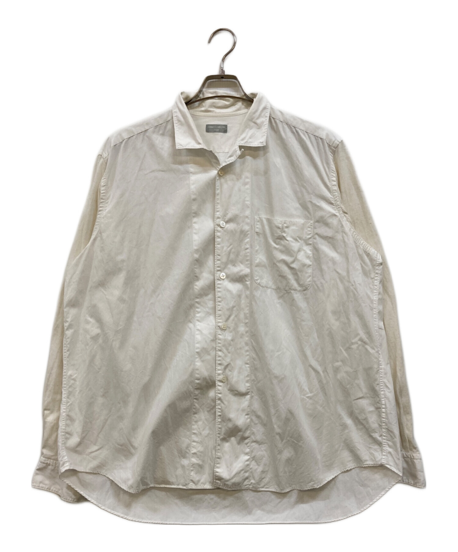 COMME des GARCONS HOMME 田中オム 異素材切替シャツ 中古・古着通販】COMME des GARCONS HOMME (コムデギャルソン オム) 異