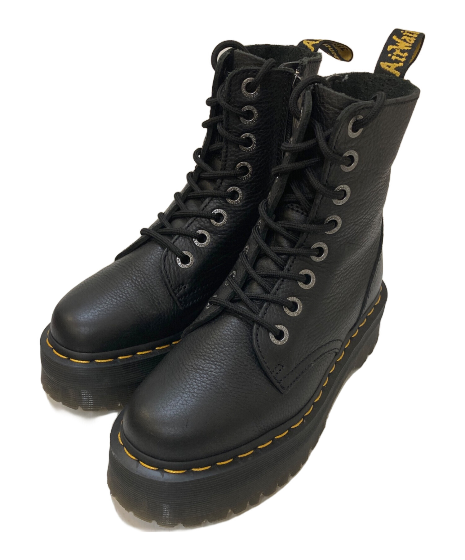 Dr. Martens ブラックレザー ブーツ 中古・古着通販】Dr.Martens (ドクターマーチン) JADON III シボレザー