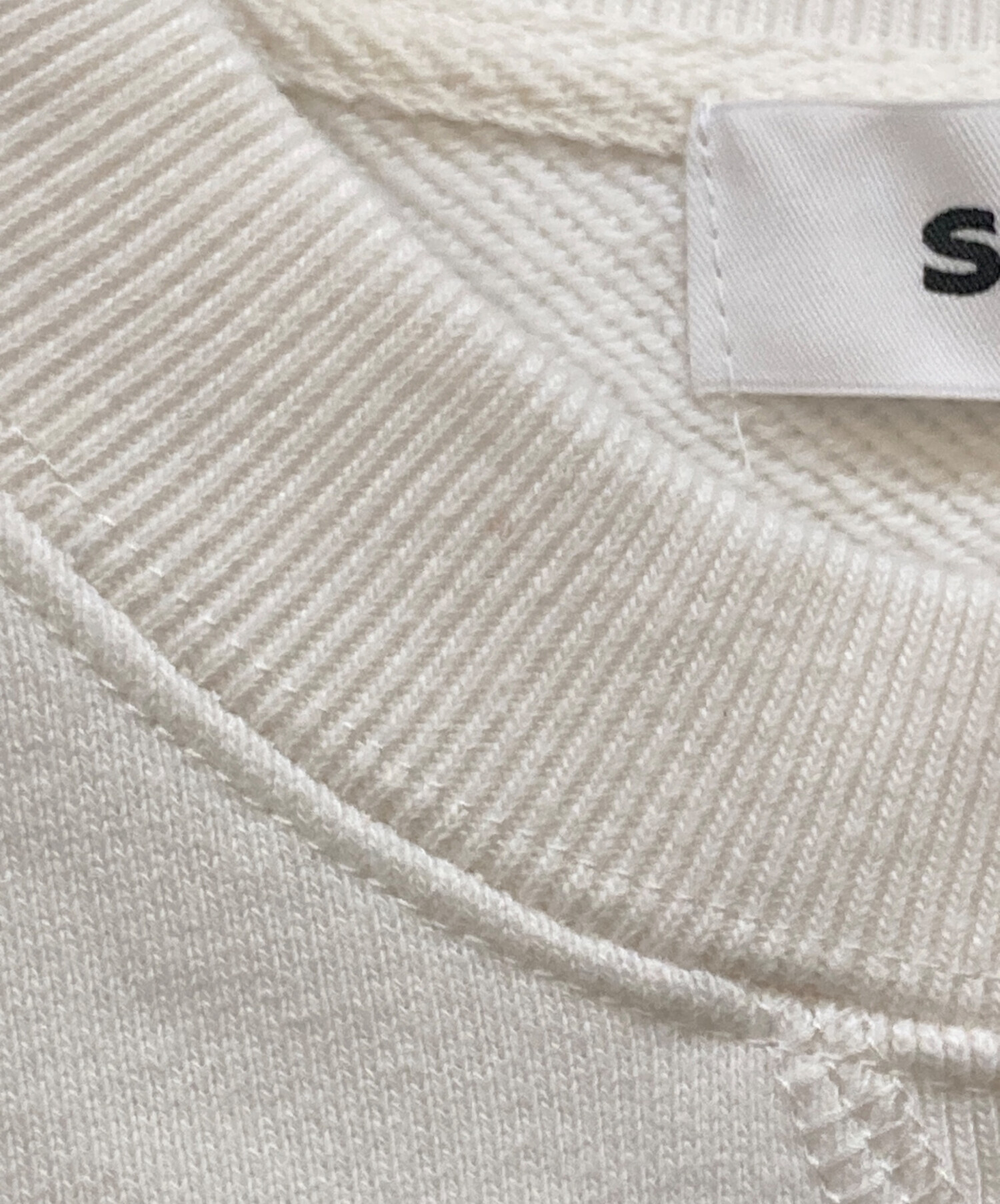 SACRA サクラ Tシャツ・カットソー M 白 【古着】【中古】【送料無料】 SACRA（サクラ） tシャツ 「SACRA」ハーフスリーブ クロップド