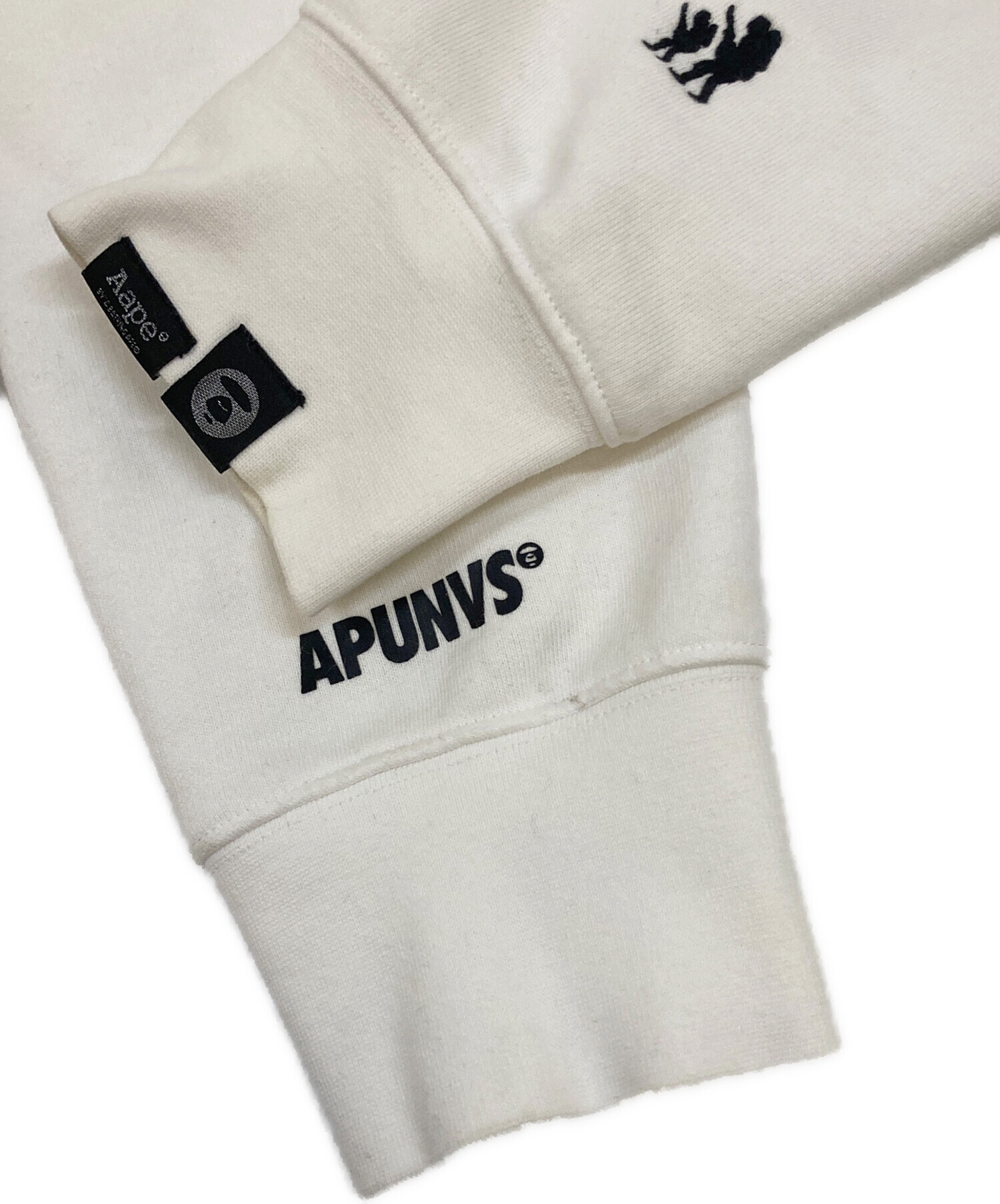 希少　初期タグ　初期エイプ APE　プルオーバーパーカー　グッドフェード　日本製 A BATHING APE(アベイシングエイプ) / 初期タグ/90s/旧タグ/パーカー/M