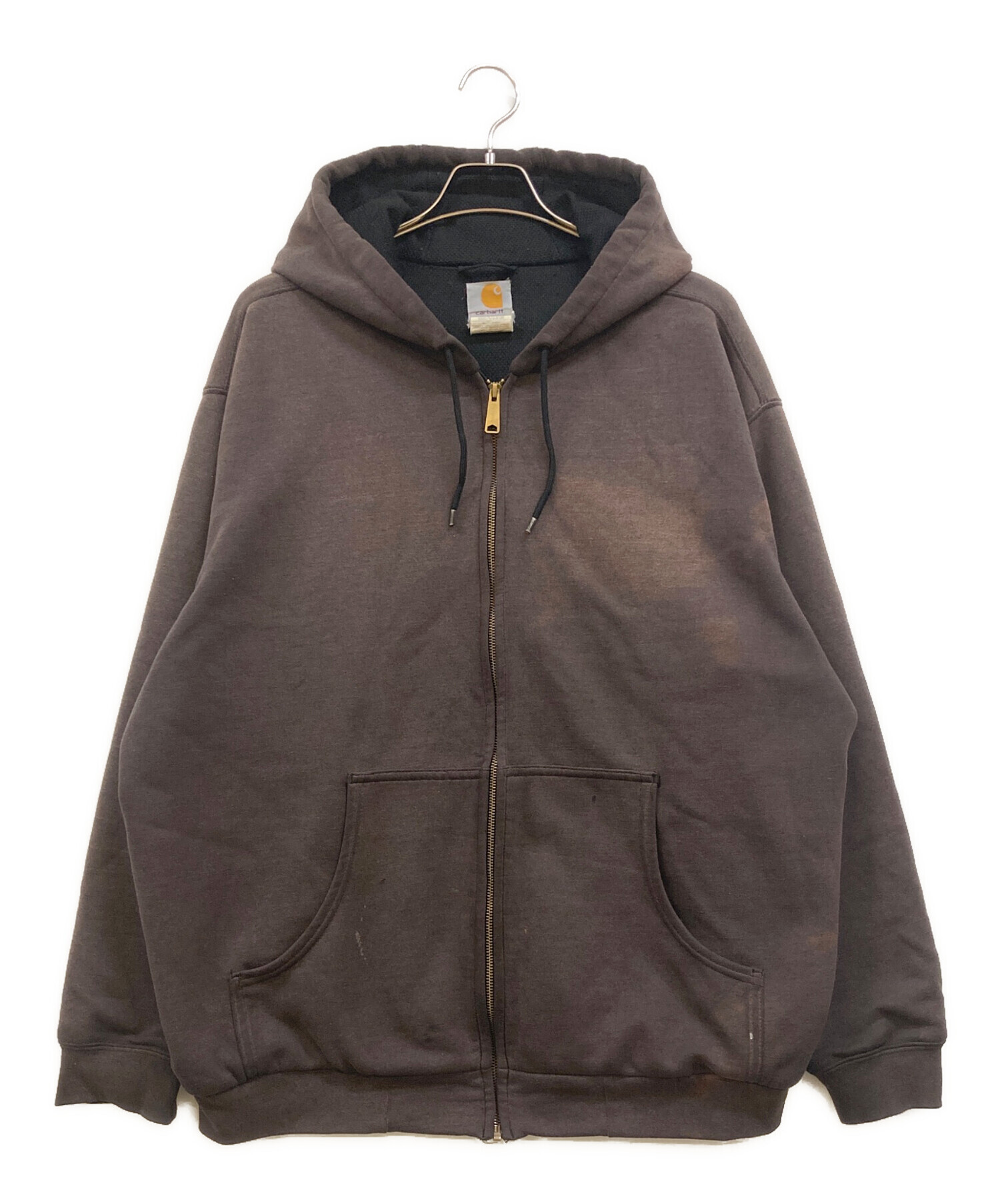 Carhartt ダークブラウン フルジップパーカー 中古・古着通販】CarHartt (カーハート) ZIP UP HOODIE PARKA ブラウン