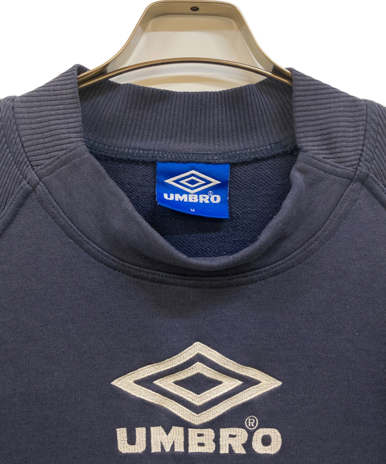 90sUkヴィンテージumbro アンブロドリルプルオーバー トレーナー古着 UMBRO - 古着 90年代 アンブロ UMBRO ロゴスウェットシャツ トレーナー