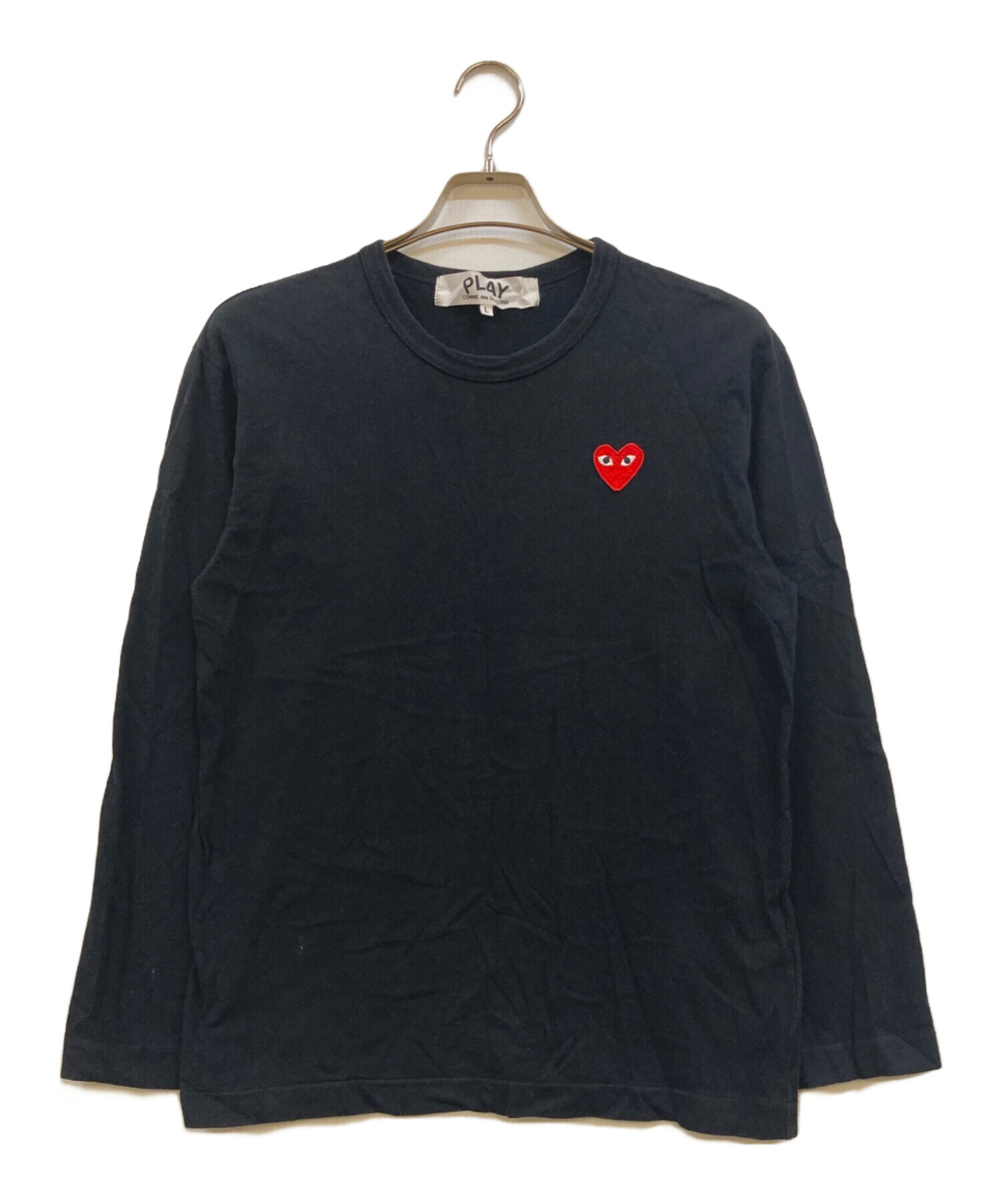 PLAY COMME des GARCONS Tシャツ・カットソー S 黒 【古着】【中古】【送料無料】 PLAY COMME des GARCONS Tシャツ・カットソー メンズ プレイ