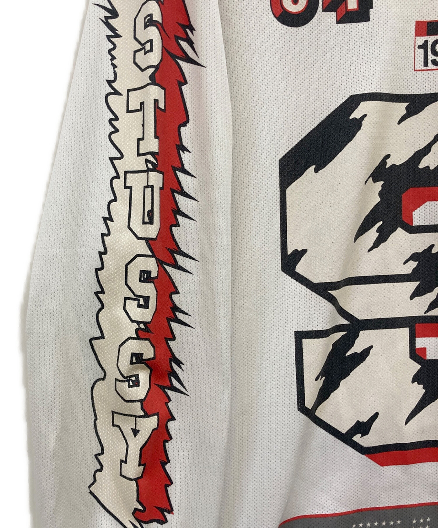 中古・古着通販】stussy (ステューシー) ゲームシャツ ホワイト サイズ