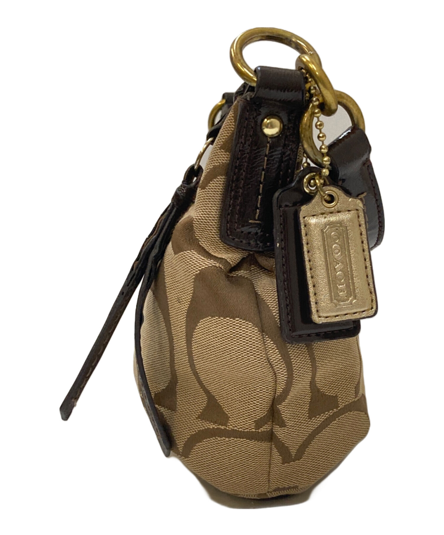 中古・古着通販】COACH (コーチ) Signature 2way ShoulderBag ベージュ