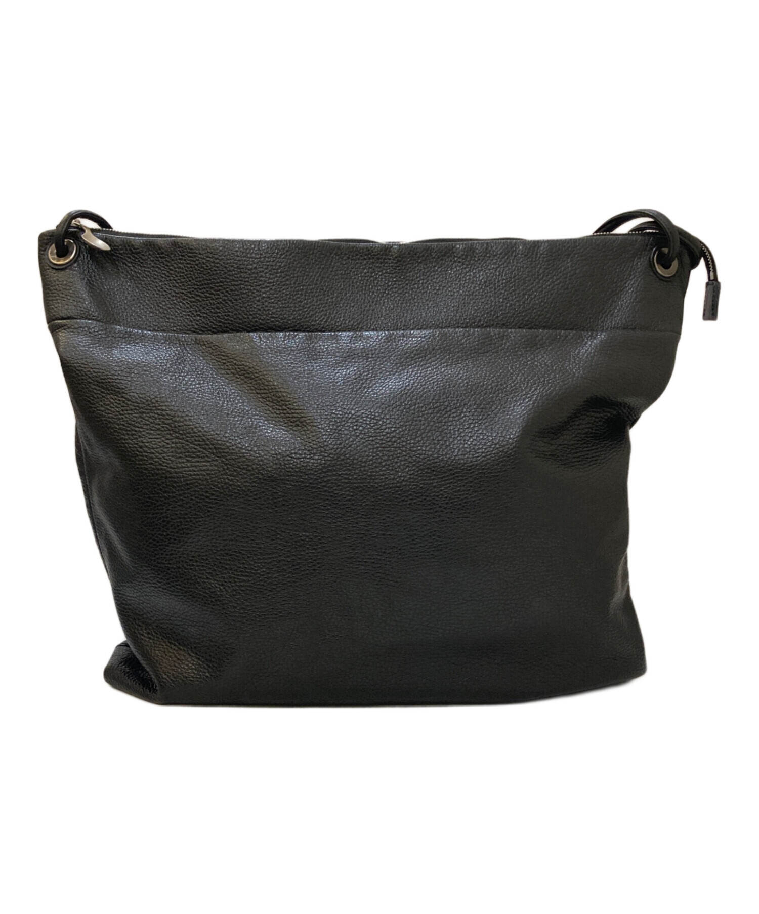 HIROKO HAYASHI(ヒロコハヤシ) ショルダーバッグ美品  - 黒 レザー 中古・古着通販】HIROKO HAYASHI (ヒロコ ハヤシ) レザーショルダー