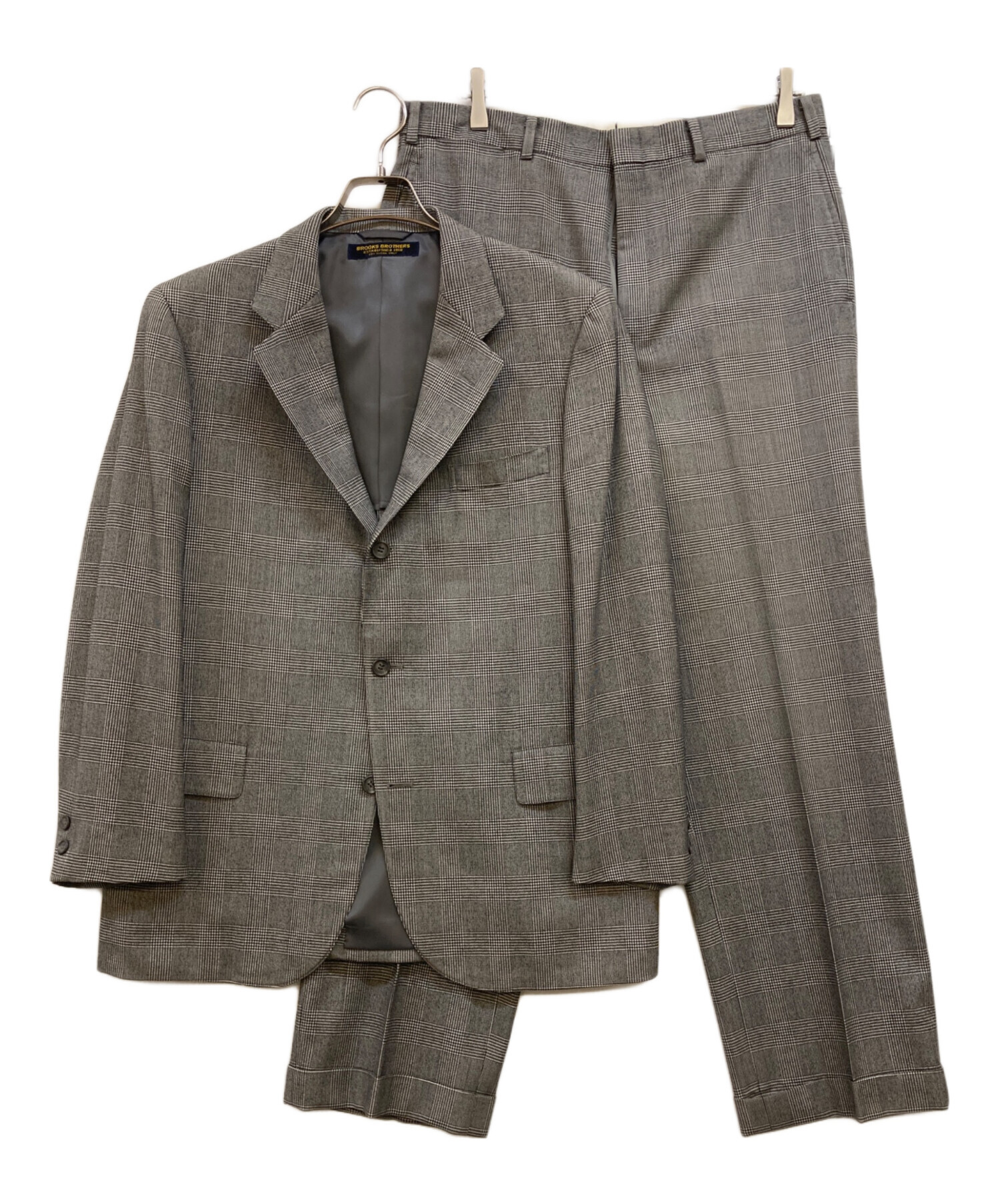 【Broocks Brothers】チェック　スーツ　セットアップ 中古・古着通販】BROOKS BROTHERS (ブルックスブラザーズ) 80's グレン