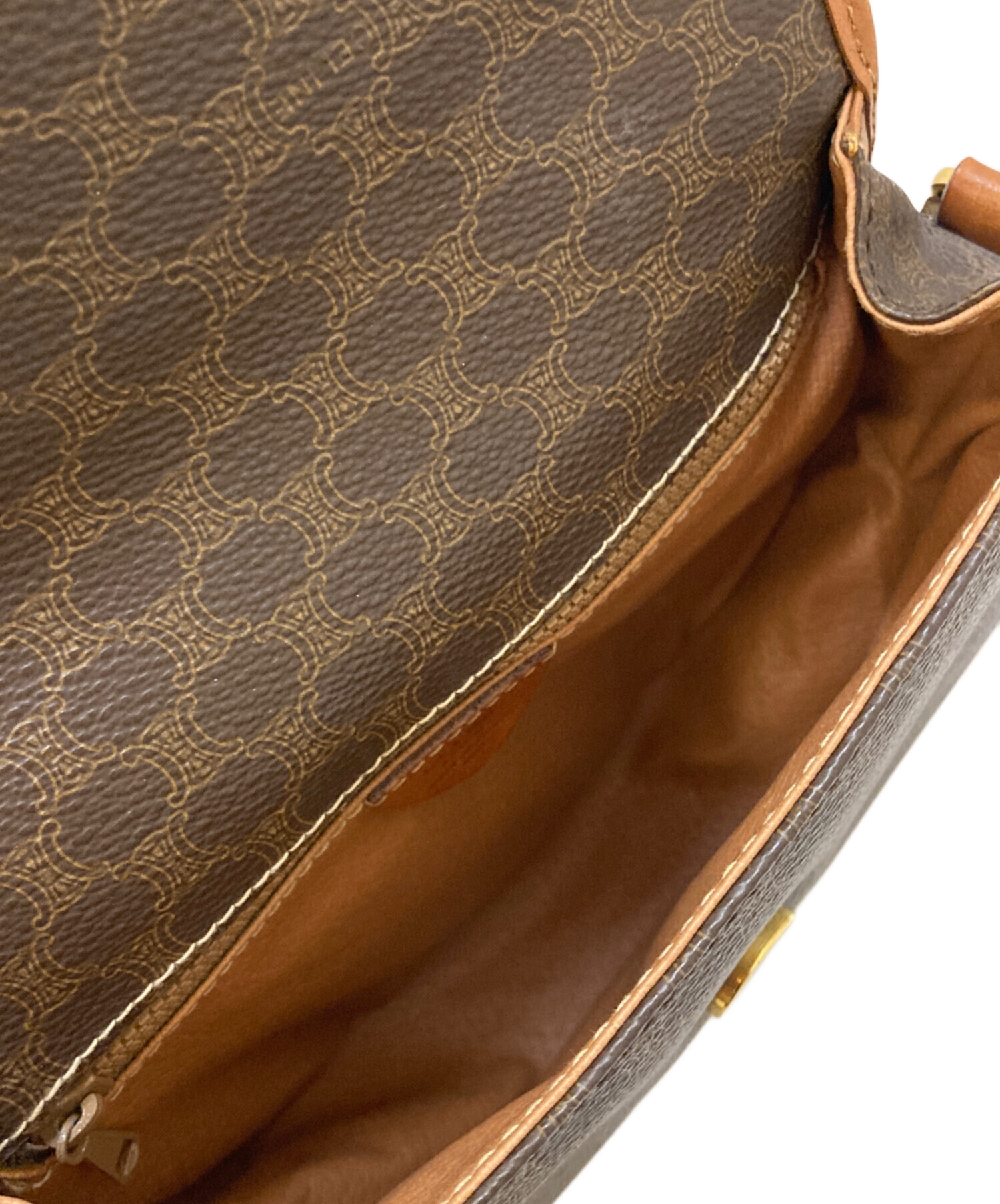 中古・古着通販】CELINE (セリーヌ) マカダム柄ショルダーバッグ