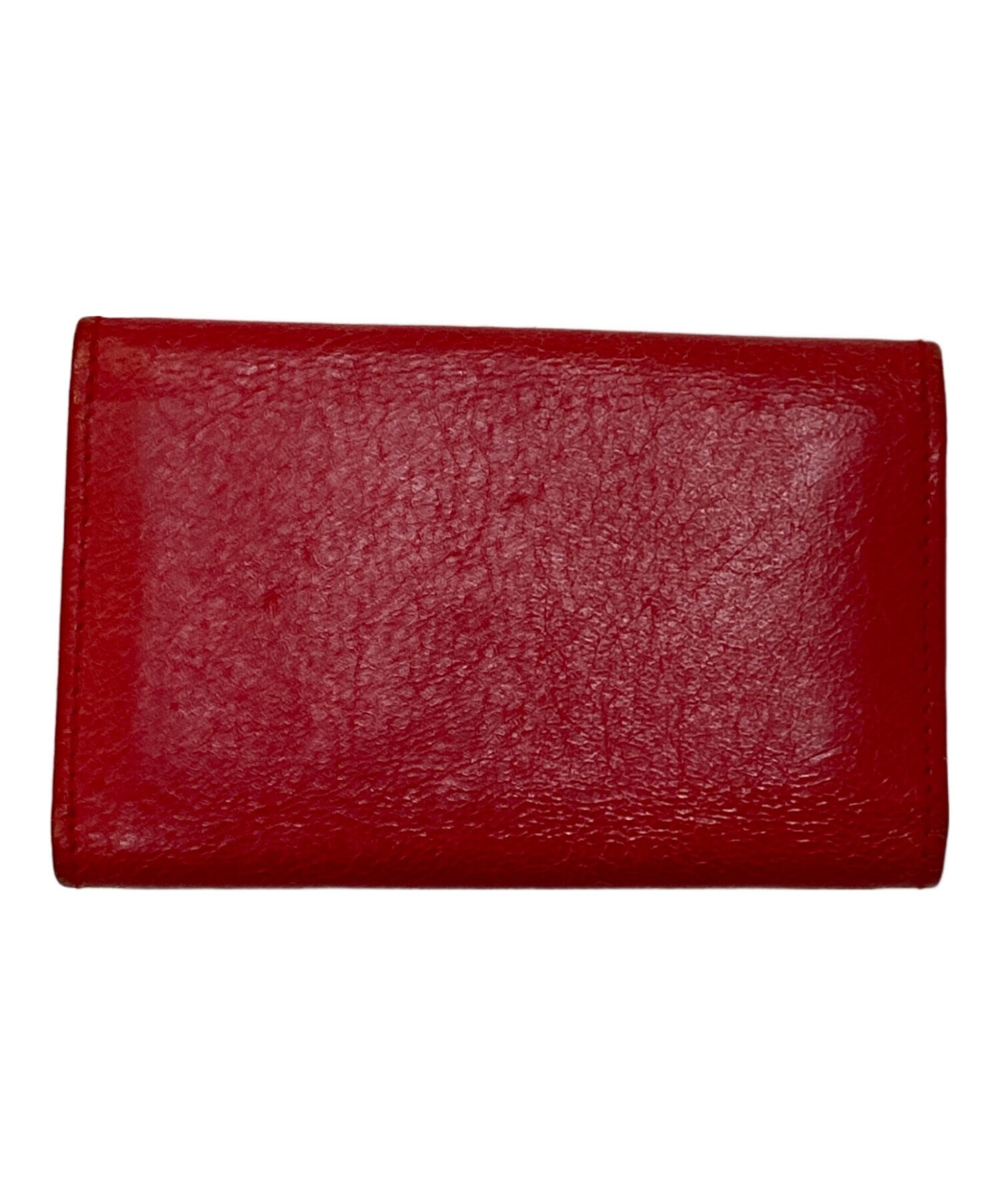 希少 バレンシアガ 財布 ケース 赤 レッド ヴィンテージ 中古・古着通販】BALENCIAGA (バレンシアガ) 6連キーケース レッド