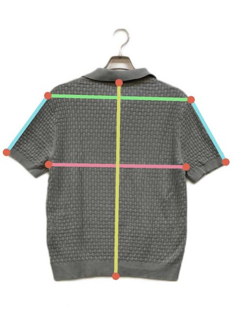 中古・古着通販】KITH (キス) ニットポロシャツ グレー サイズ:M