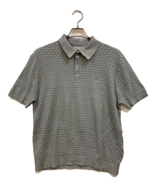 中古・古着通販】KITH (キス) ニットポロシャツ グレー サイズ:M