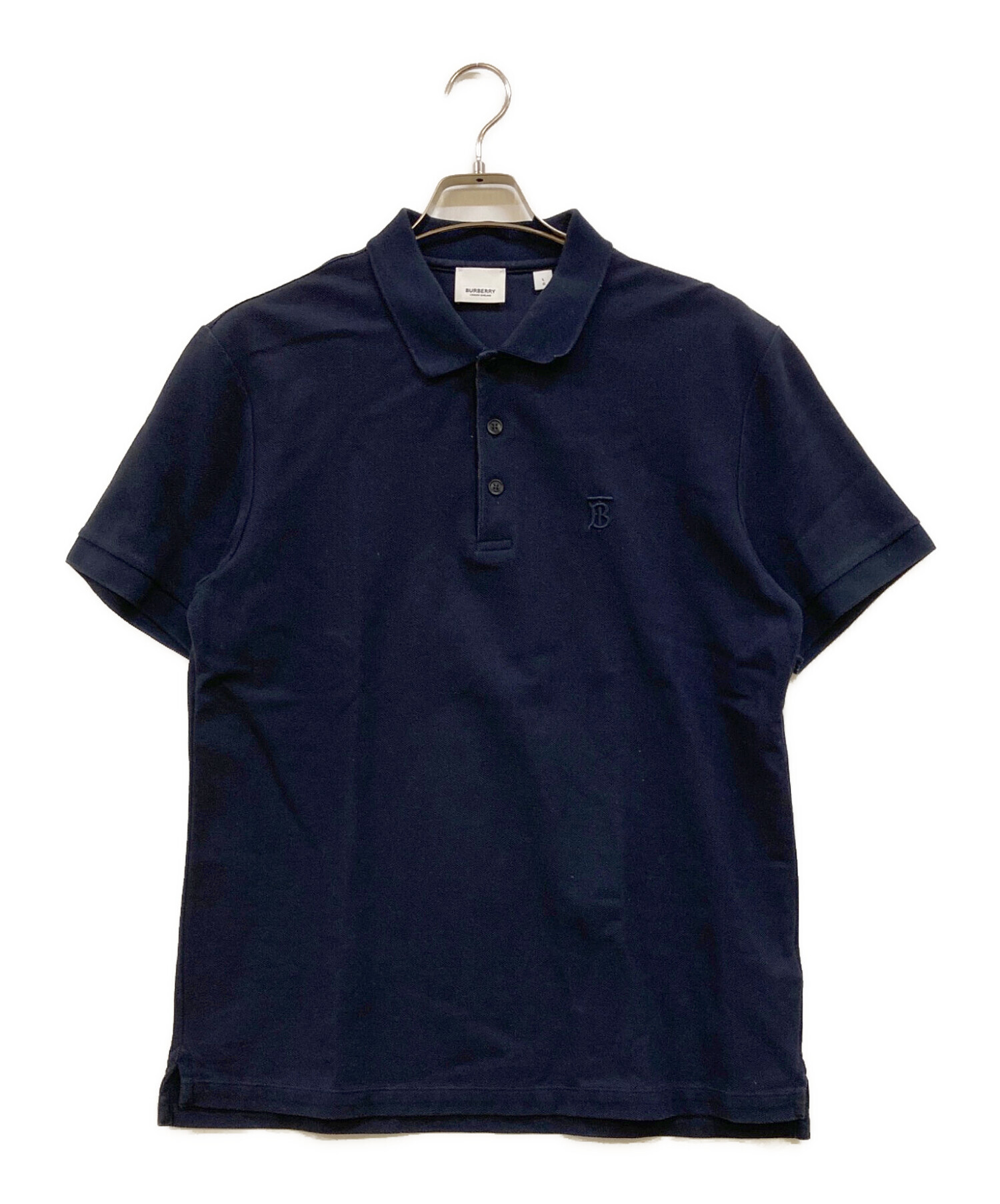 【希少★美品】Burberry ネイビー ポロシャツ XS 中古・古着通販】BURBERRY (バーバリー) ロゴ刺繍ポロシャツ ネイビー