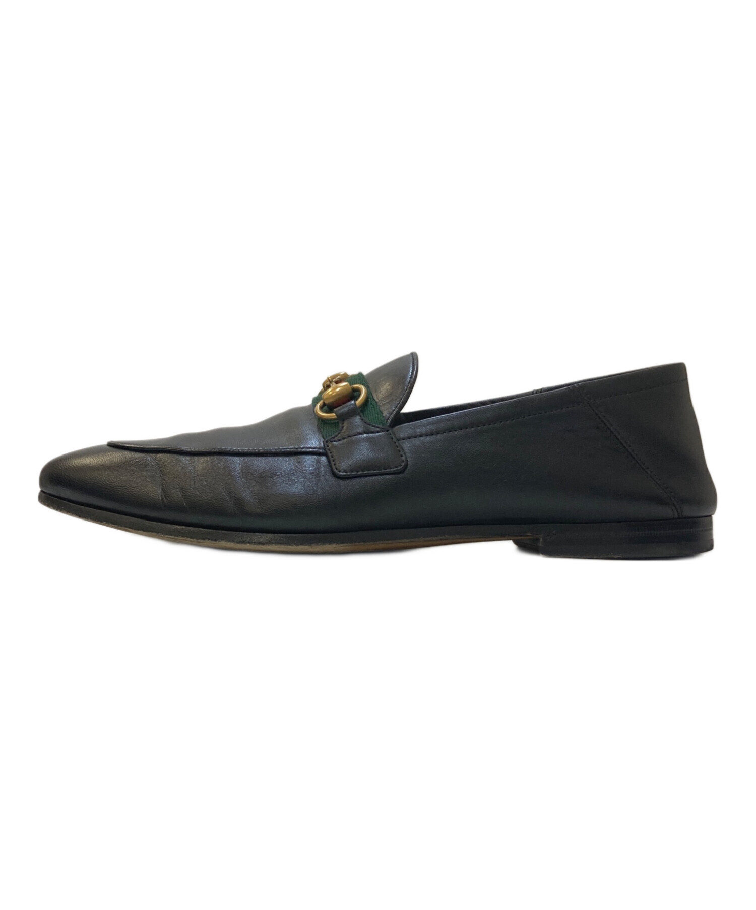 【良品】グッチ ホースビット ローファー シェリーライン レザー 7 1/2 中古・古着通販】GUCCI (グッチ) シェリーラインビットローファー