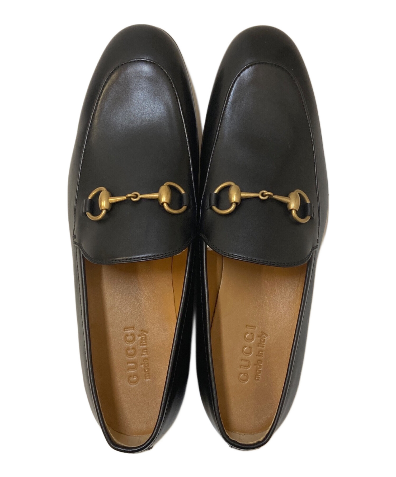 中古・古着通販】GUCCI (グッチ) ホースビットローファー ブラック