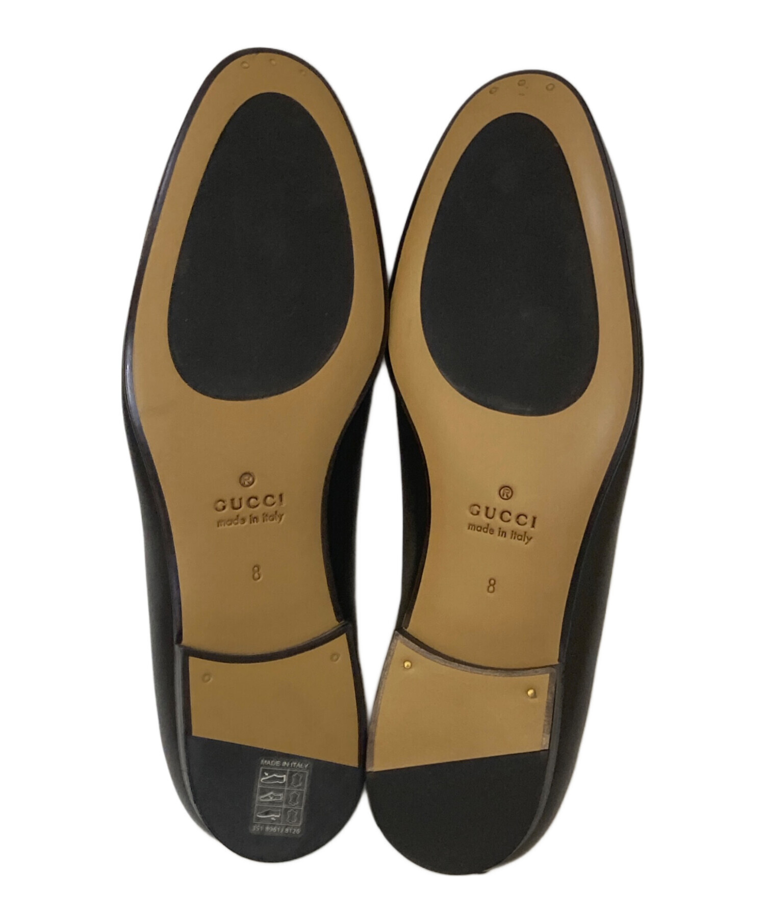 中古・古着通販】GUCCI (グッチ) ホースビットローファー ブラック