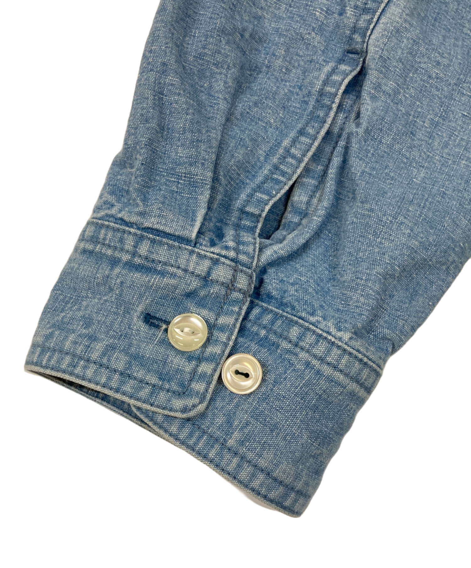 中古・古着通販】PABLO VINCI (パブロビンチ) Chambray zip shirt 中古・古着通販】PABLO VINCI (パブロビンチ) Chambray zip shirt