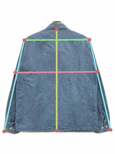 中古・古着通販】PABLO VINCI (パブロビンチ) Chambray zip shirt