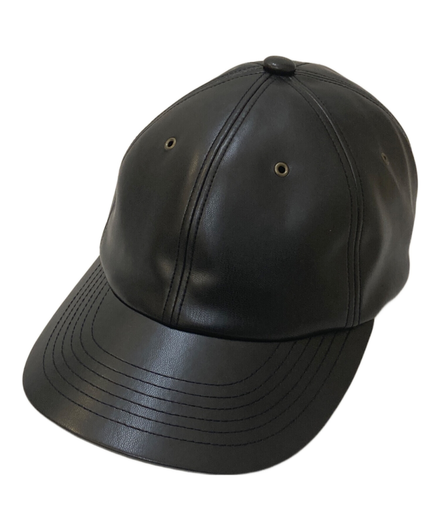 帽子 PABLO VINCI 6 PANEL CAP kinema leather 中古・古着通販】PABLO VINCI (パブロビンチ) 6 PANEL CAP FAKE