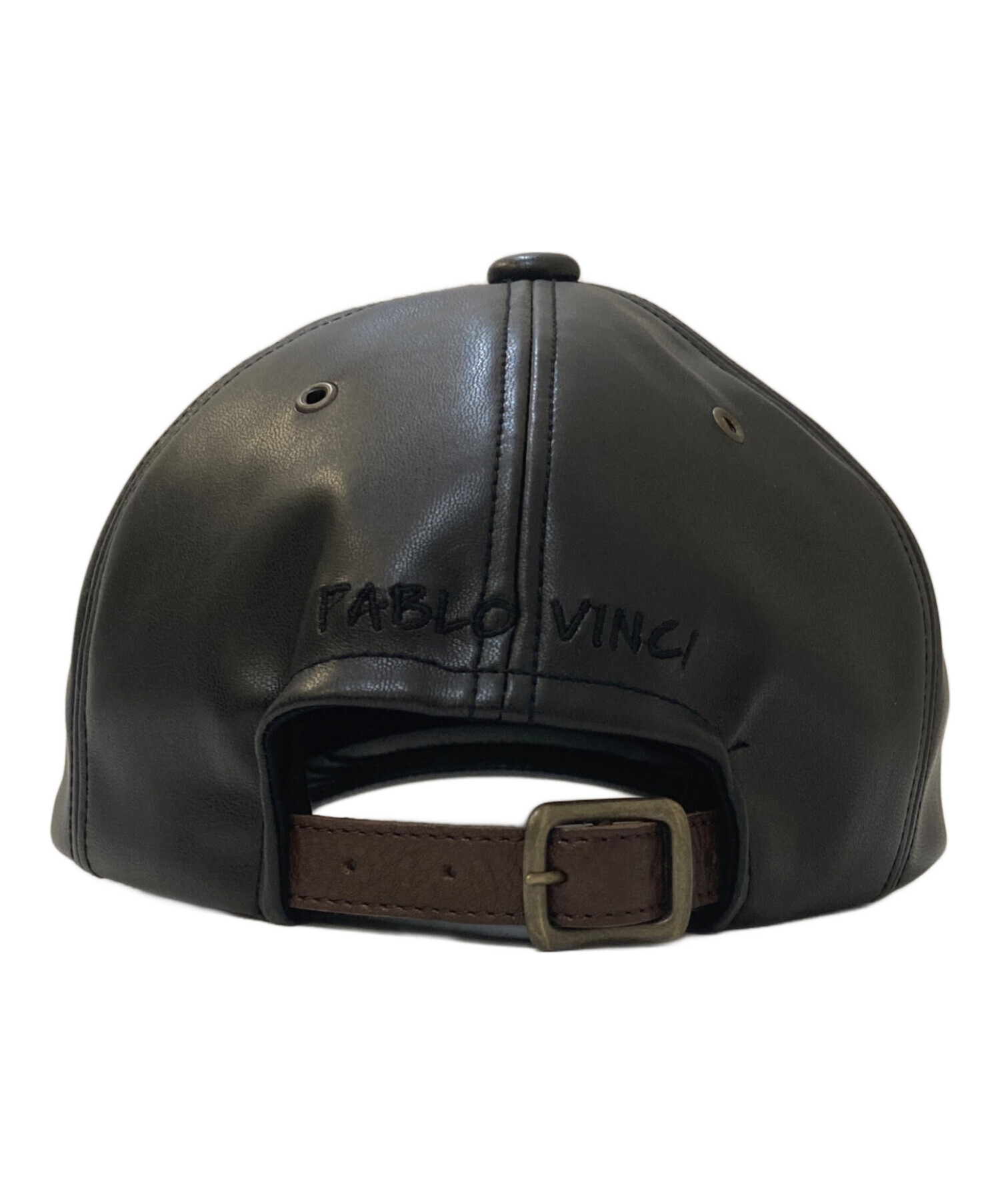 帽子 PABLO VINCI 6 PANEL CAP kinema leather 中古・古着通販】PABLO VINCI (パブロビンチ) 6 PANEL CAP FAKE