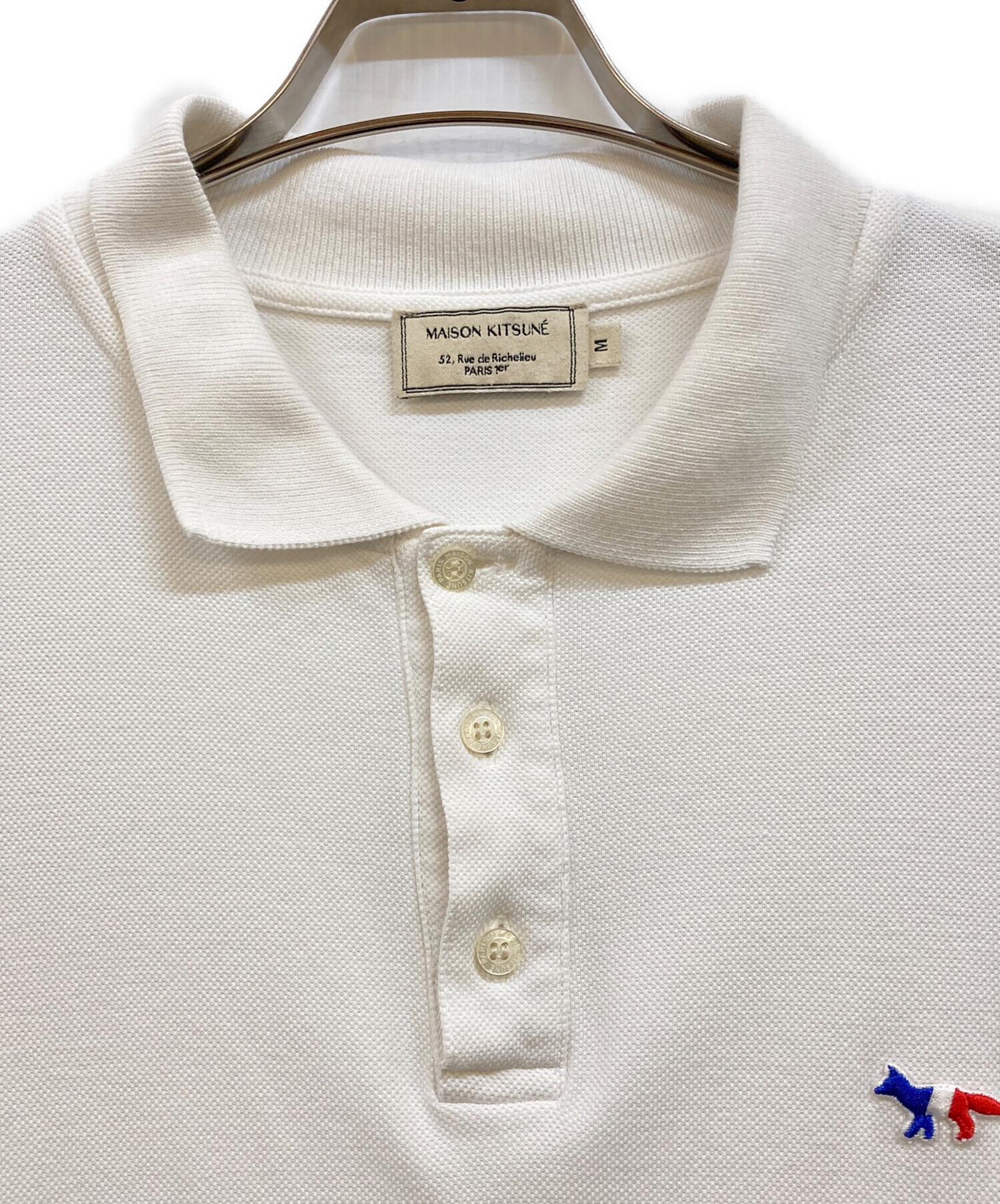 中古・古着通販】MAISON KITSUNE (メゾンキツネ) ポロシャツ ホワイト