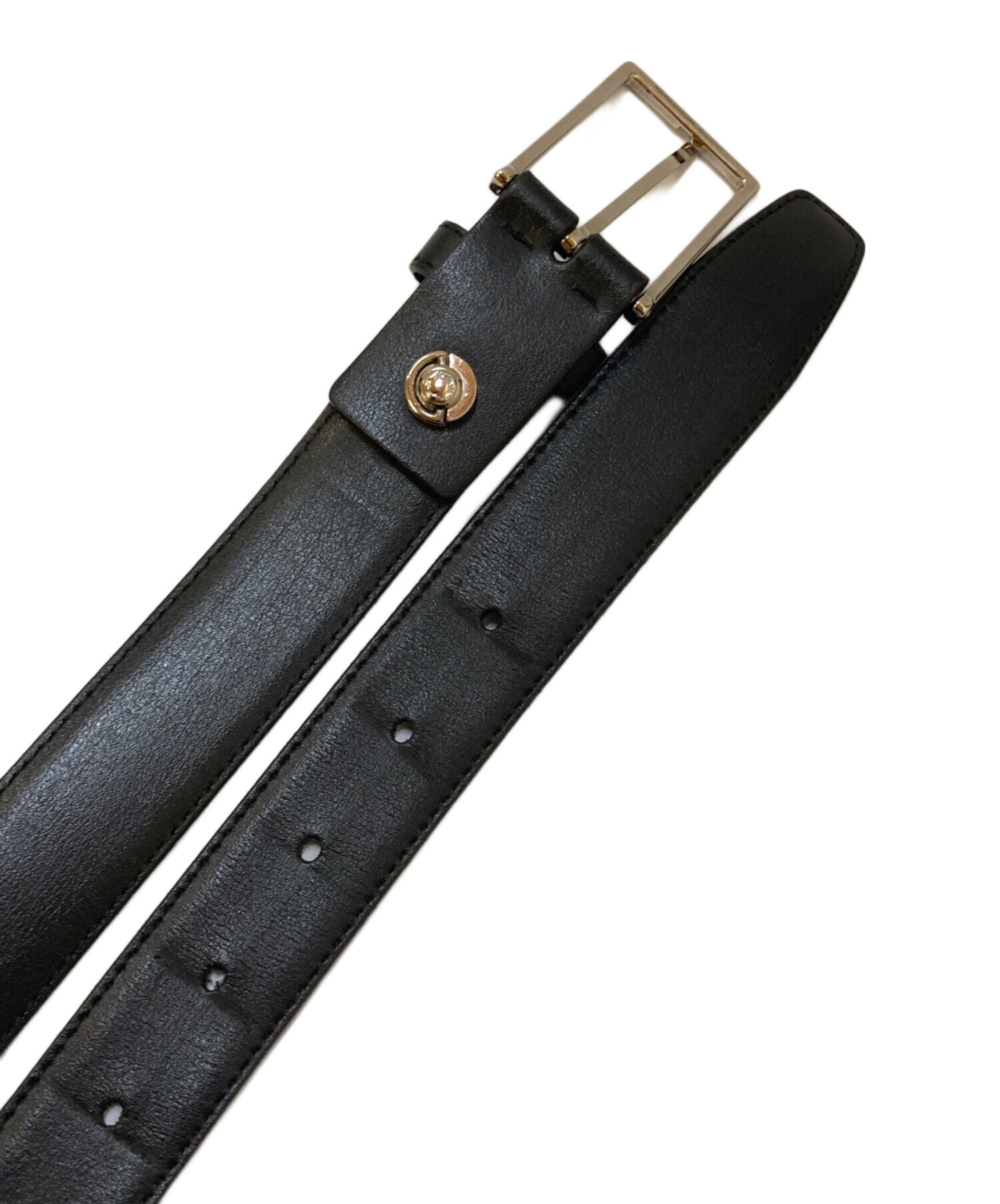 中古・古着通販】MONTBLANC (モンブラン) レザーベルト ブラック