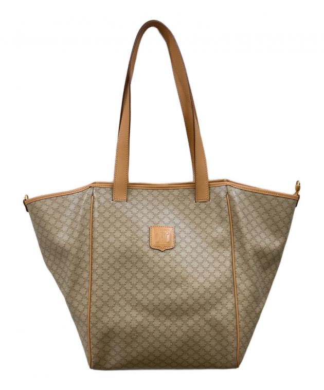 中古・古着通販】CELINE (セリーヌ) マカダム柄トートバッグ ベージュ