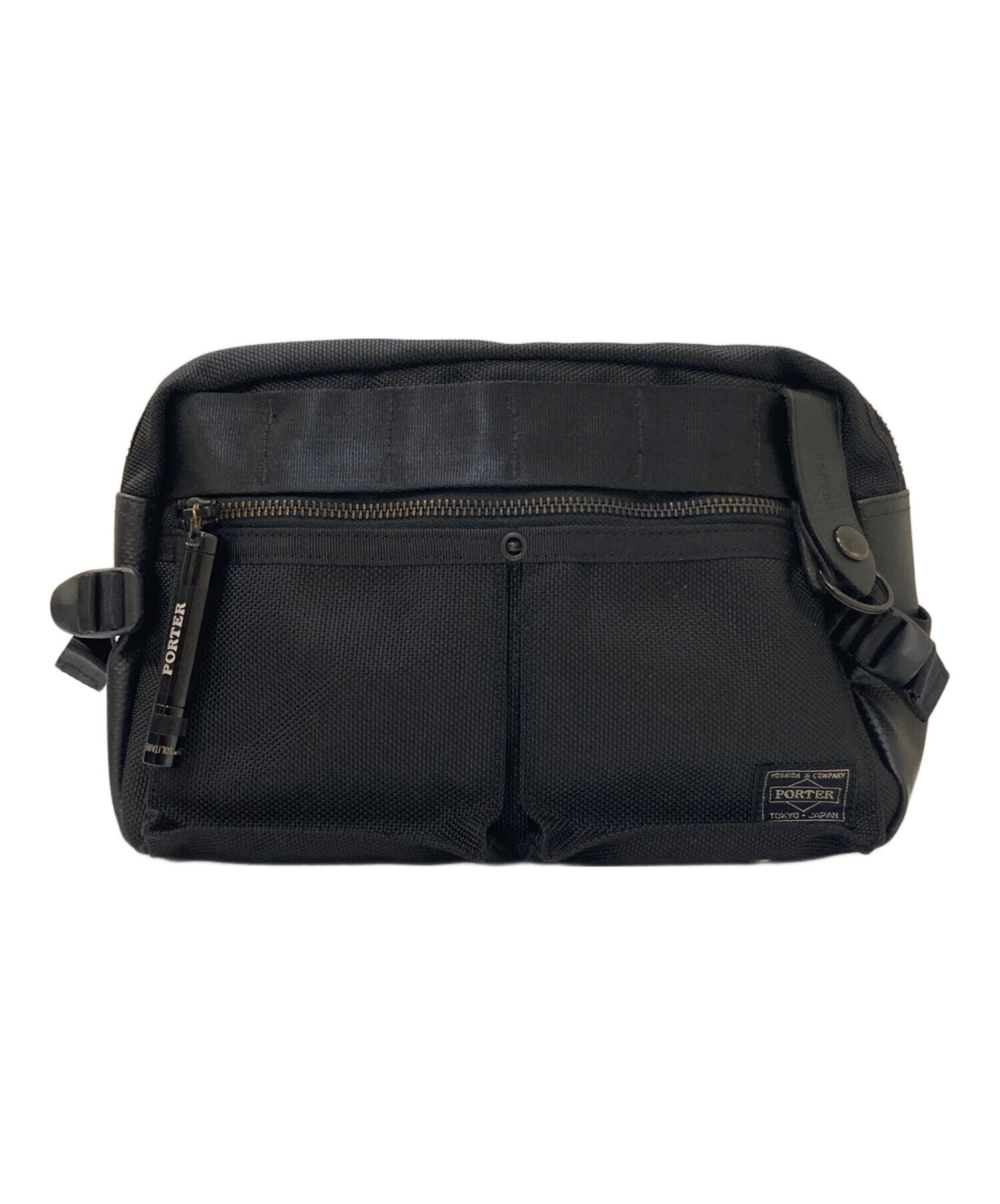 くルハ【新品未使用】PORTER ウエスト ボディバッグ ヒート ブラック 中古・古着通販】PORTER (ポーター) HEAT ウエストバッグ ブラック