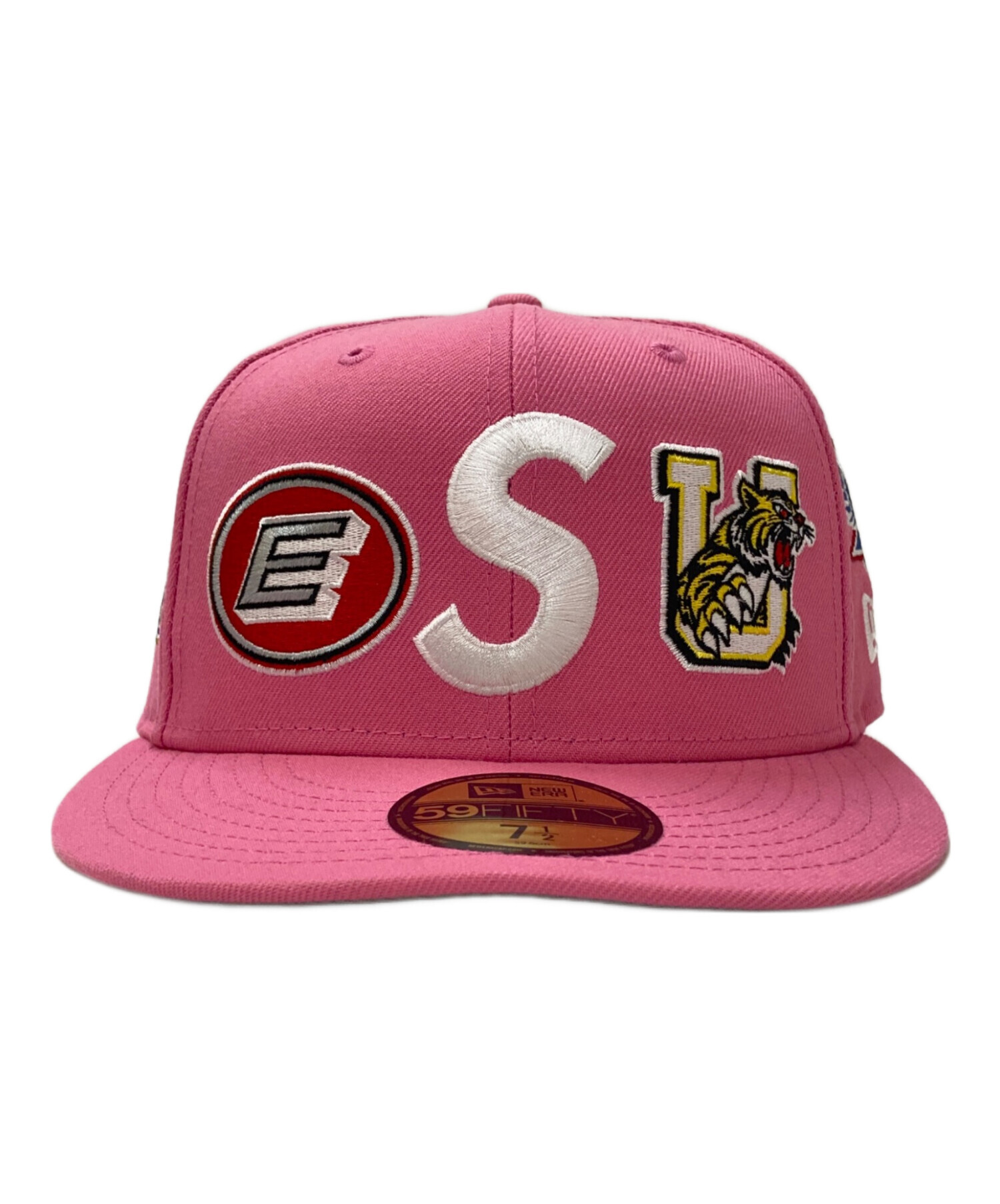 Supreme ピンク Sロゴ 59FIFTYキャップ 7 1/2 Supreme x New Era 59FIFTY S Logo Mascots Hat - Size 7 5/8 - Pink