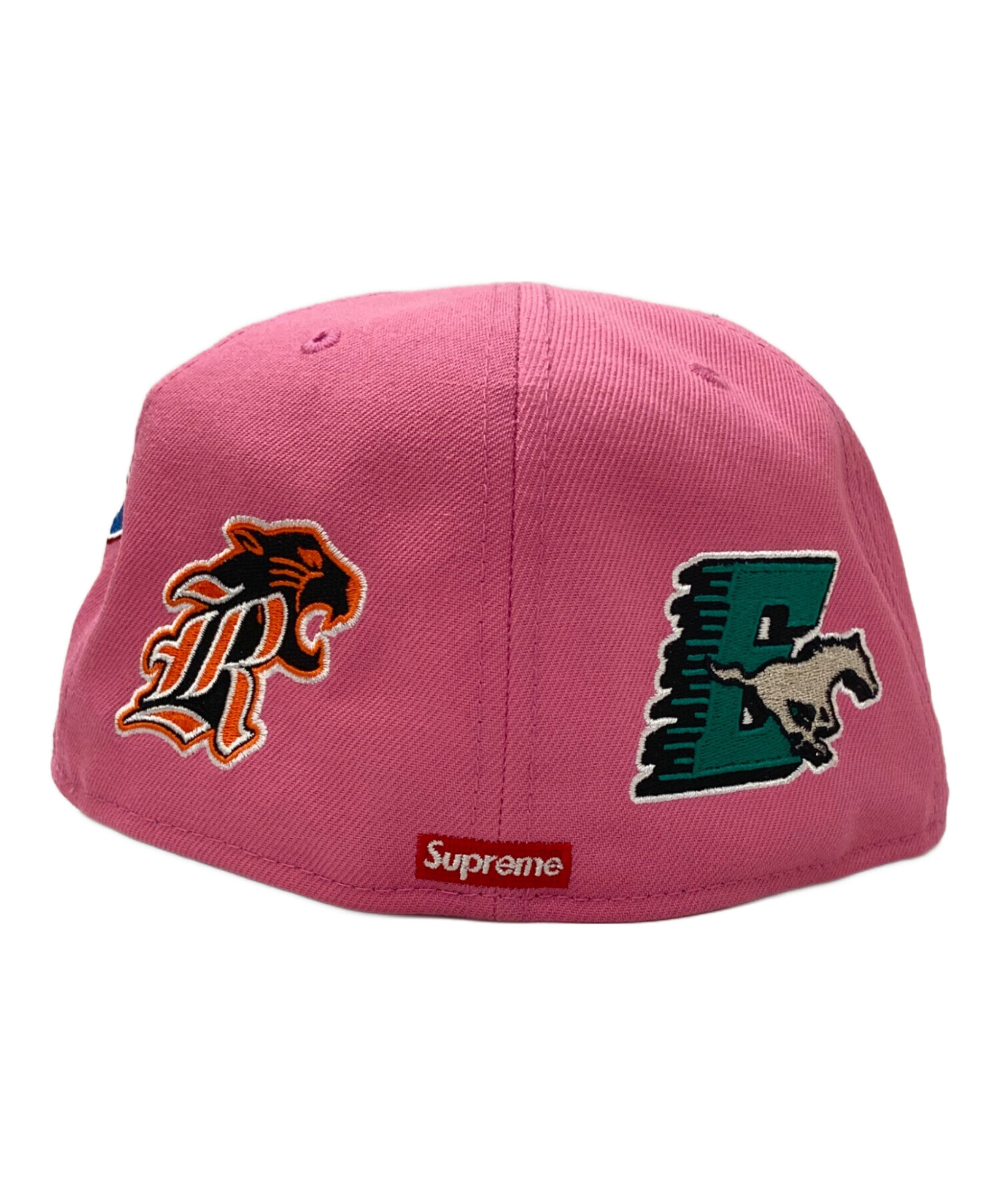 Supreme×NEWERA ピンク 59FIFTY キャップ 7 3/8 Supreme - シュプリーム × ニューエラ キャップ 帽子 ボックスロゴ 7 5