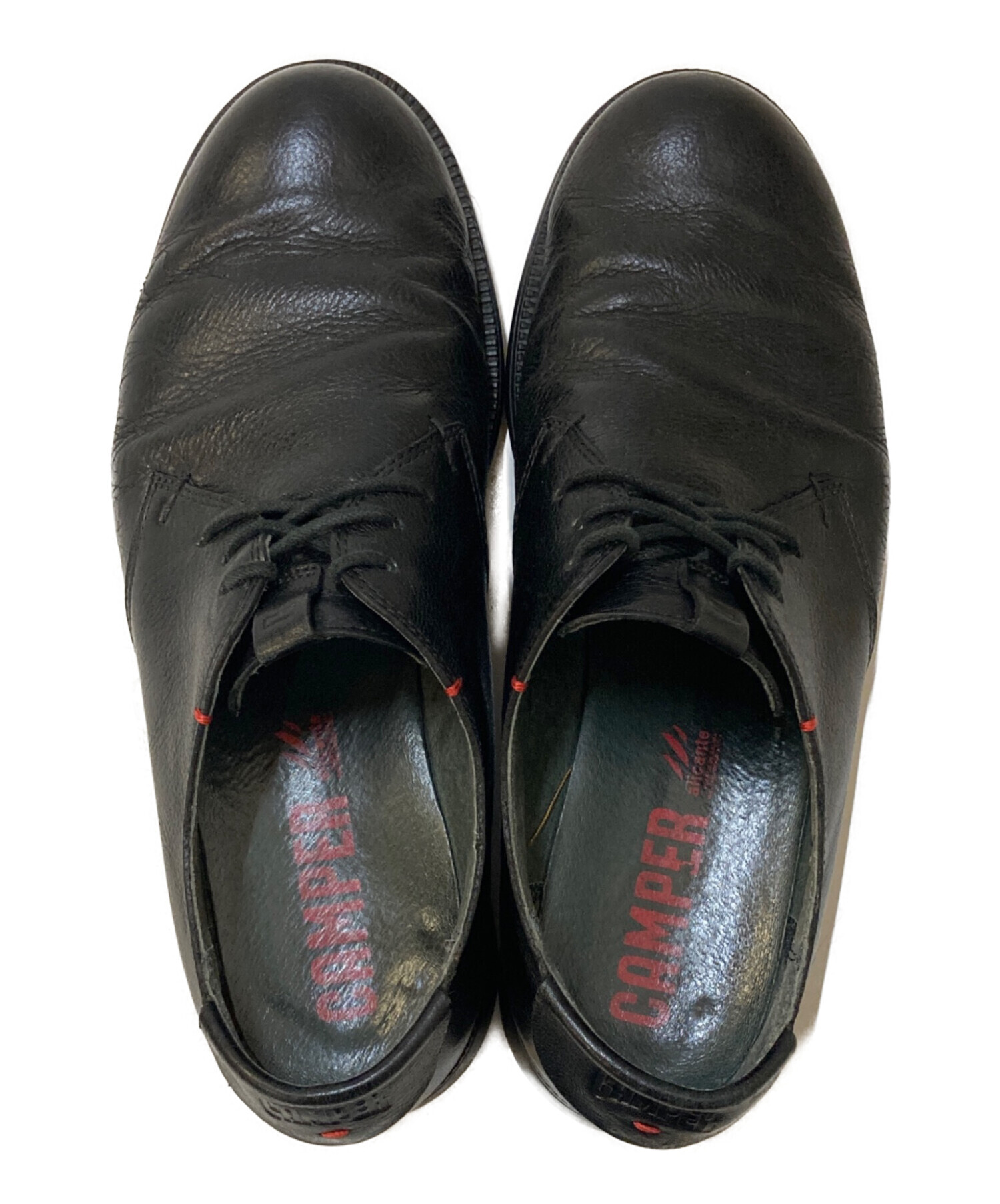CAMPER Truman ブラック レザー ビジネスシューズ　カンペール 41 中古・古着通販】CAMPER (カンペール) プレーントゥ レザーシューズ
