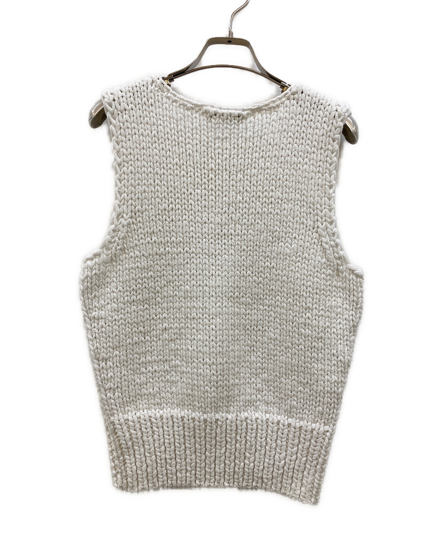 新品未使用‼️タグあり‼️DOUBLE FACE KNIT VEST 中古・古着通販】NKNIT (ンニット) cord yarn V-neck KNIT vest