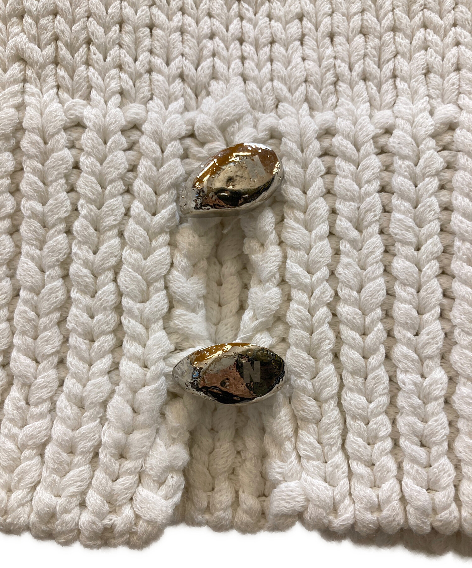 中古・古着通販】NKNIT (ンニット) cord yarn V-neck KNIT vest
