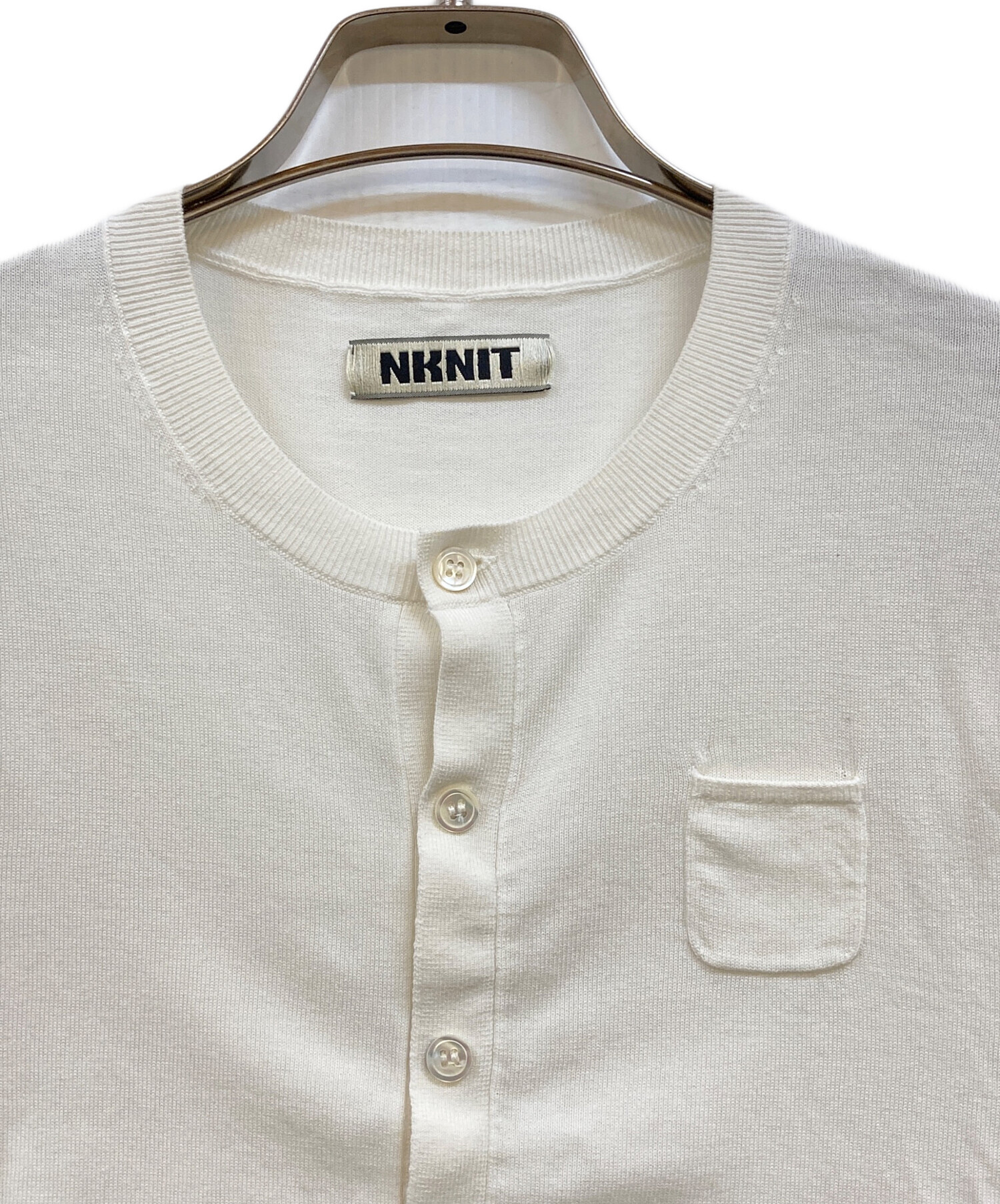 中古・古着通販】NKNIT (ンニット) silk cotton crew neck KNIT T