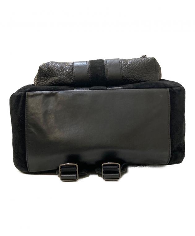 中古・古着通販】COACH (コーチ) レザーバックパック ブラック