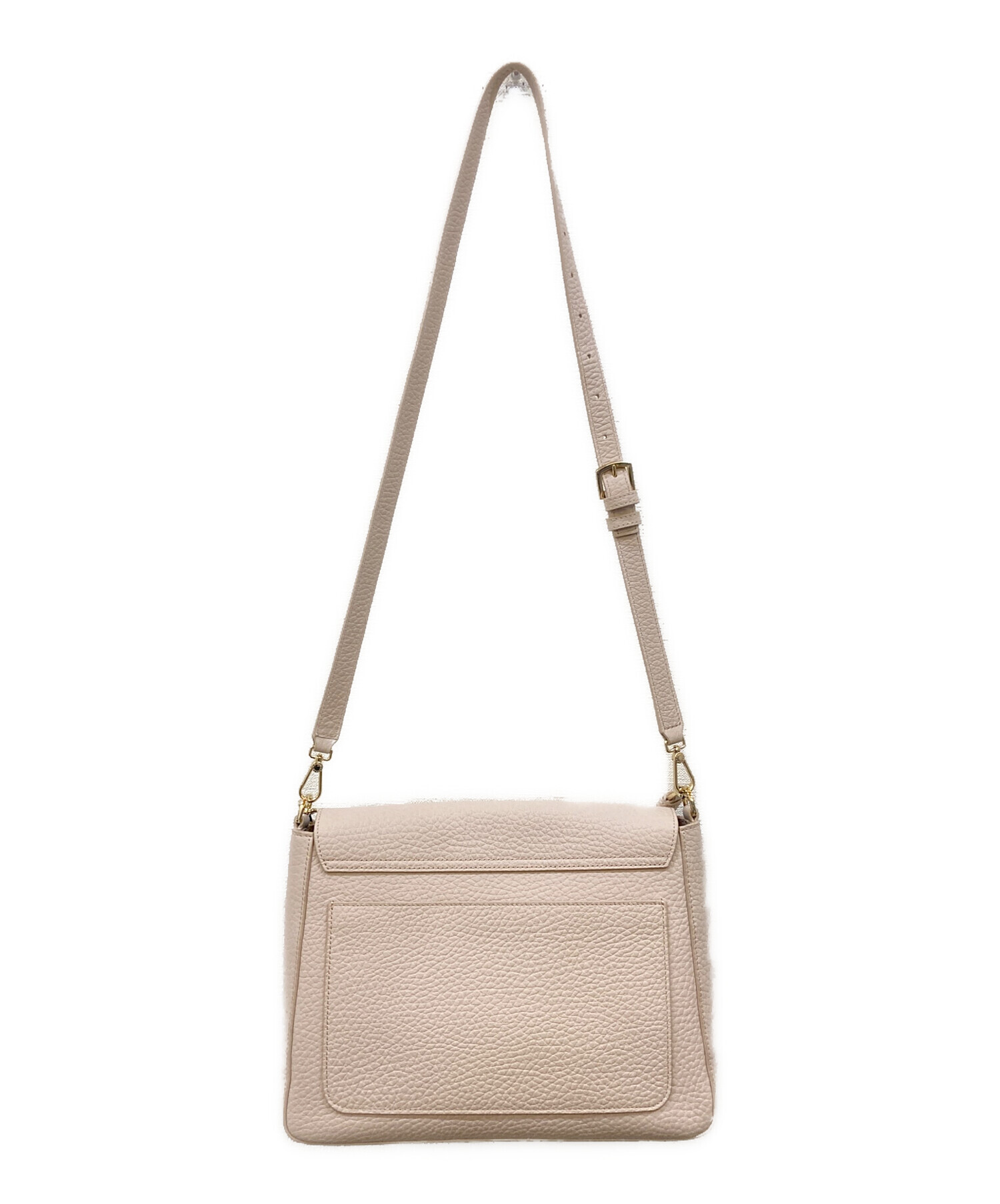 中古・古着通販】FURLA (フルラ) レザーワンショルダーバッグ ベージュ 