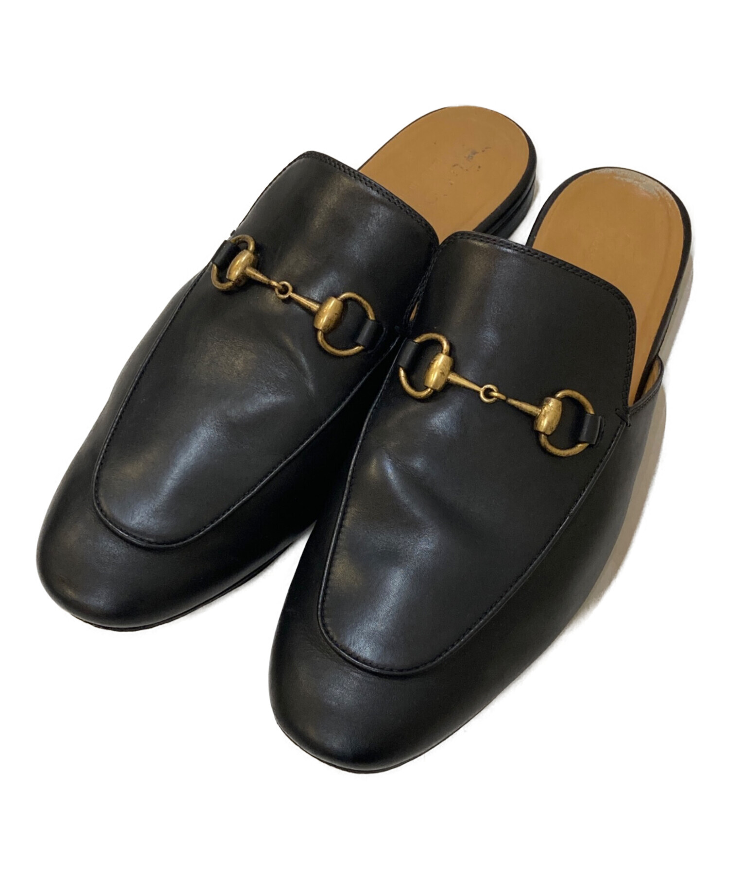 中古・古着通販】GUCCI (グッチ) ホースビット レザースリッパ