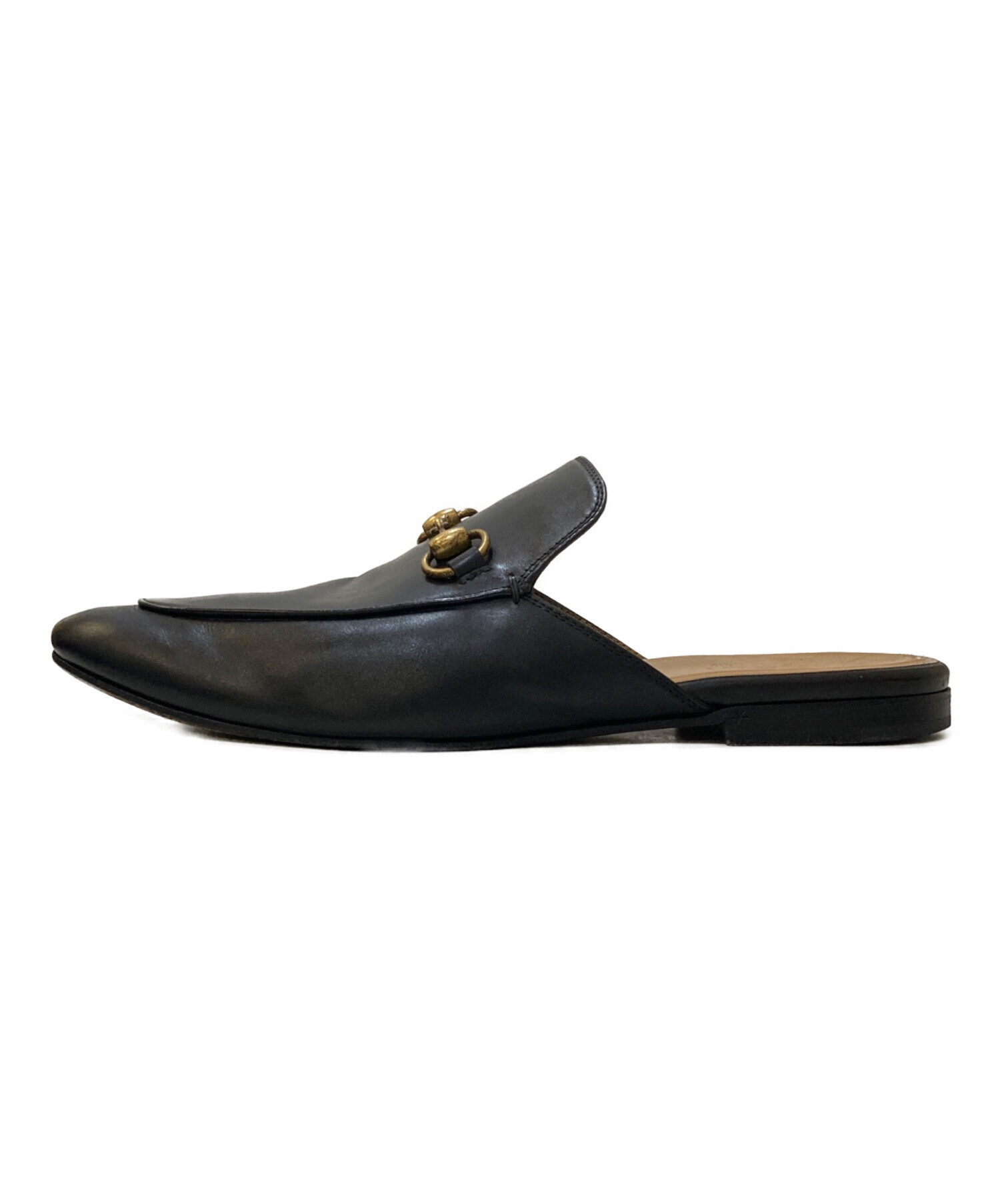 中古・古着通販】GUCCI (グッチ) ホースビット レザースリッパ