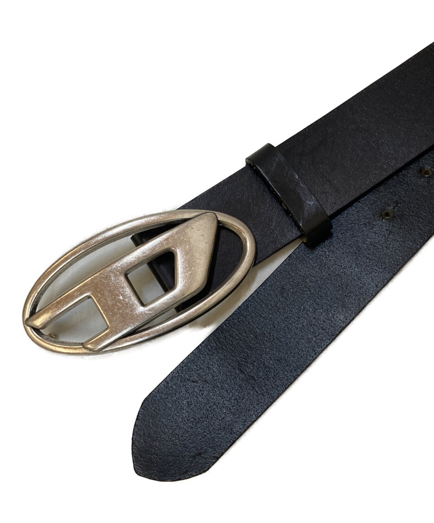 中古・古着通販】DIESEL (ディーゼル) Dロゴバックル レザーベルト