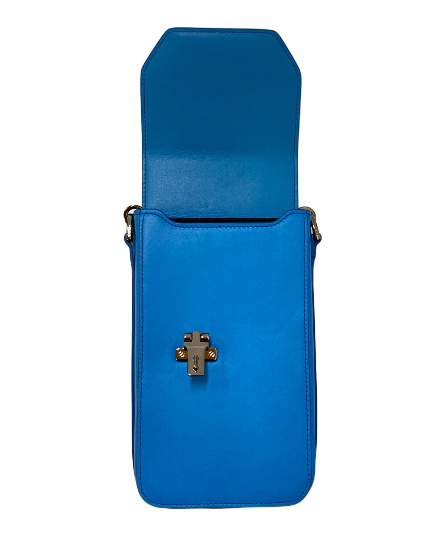 Christian Dior ディオール パーティカルポーチ 中古・古着通販】DIOR (ディオール) ロックバーティカルポーチ ブルー