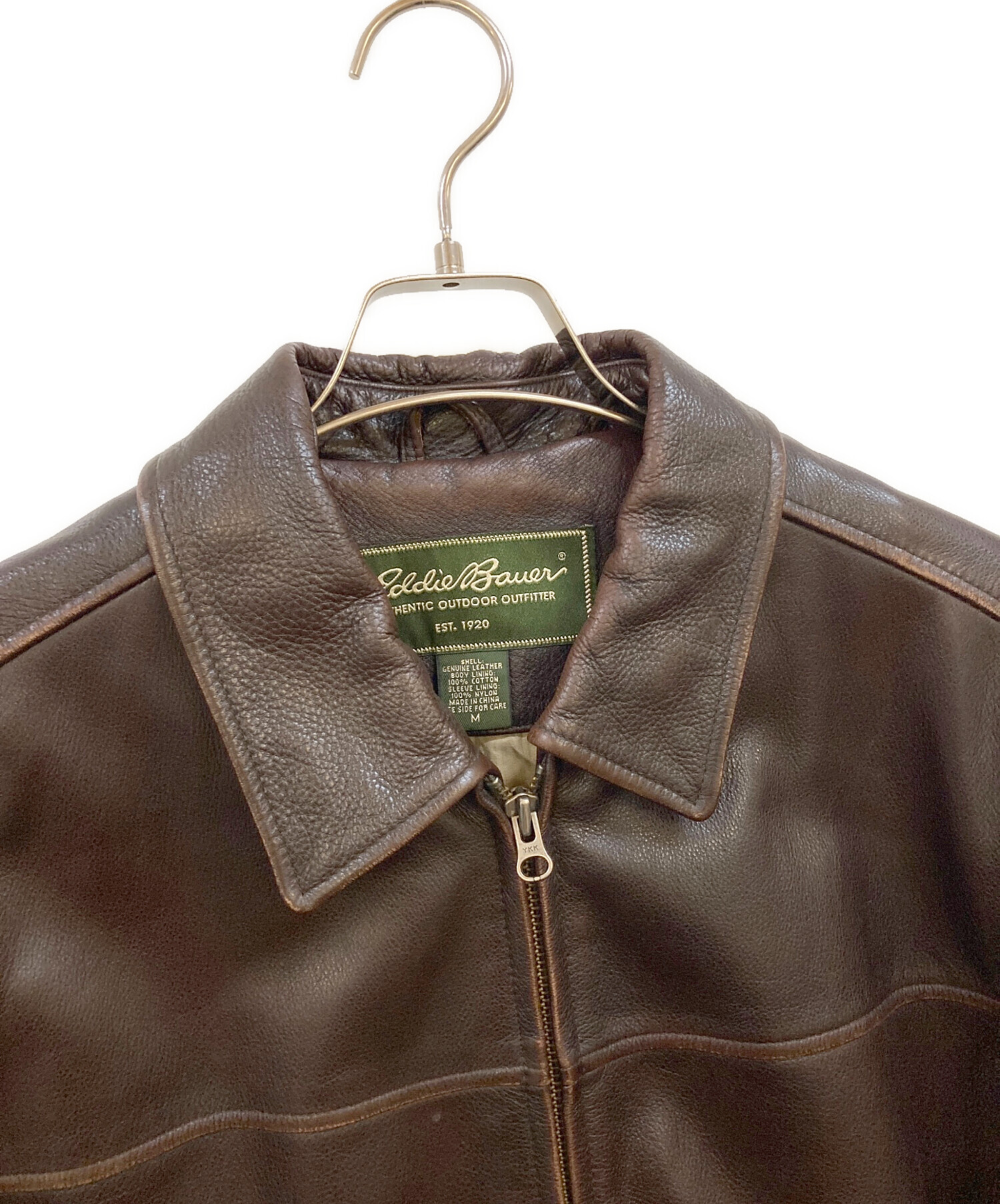 中古・古着通販】Eddie Bauer (エディーバウアー) 00's カウレザー
